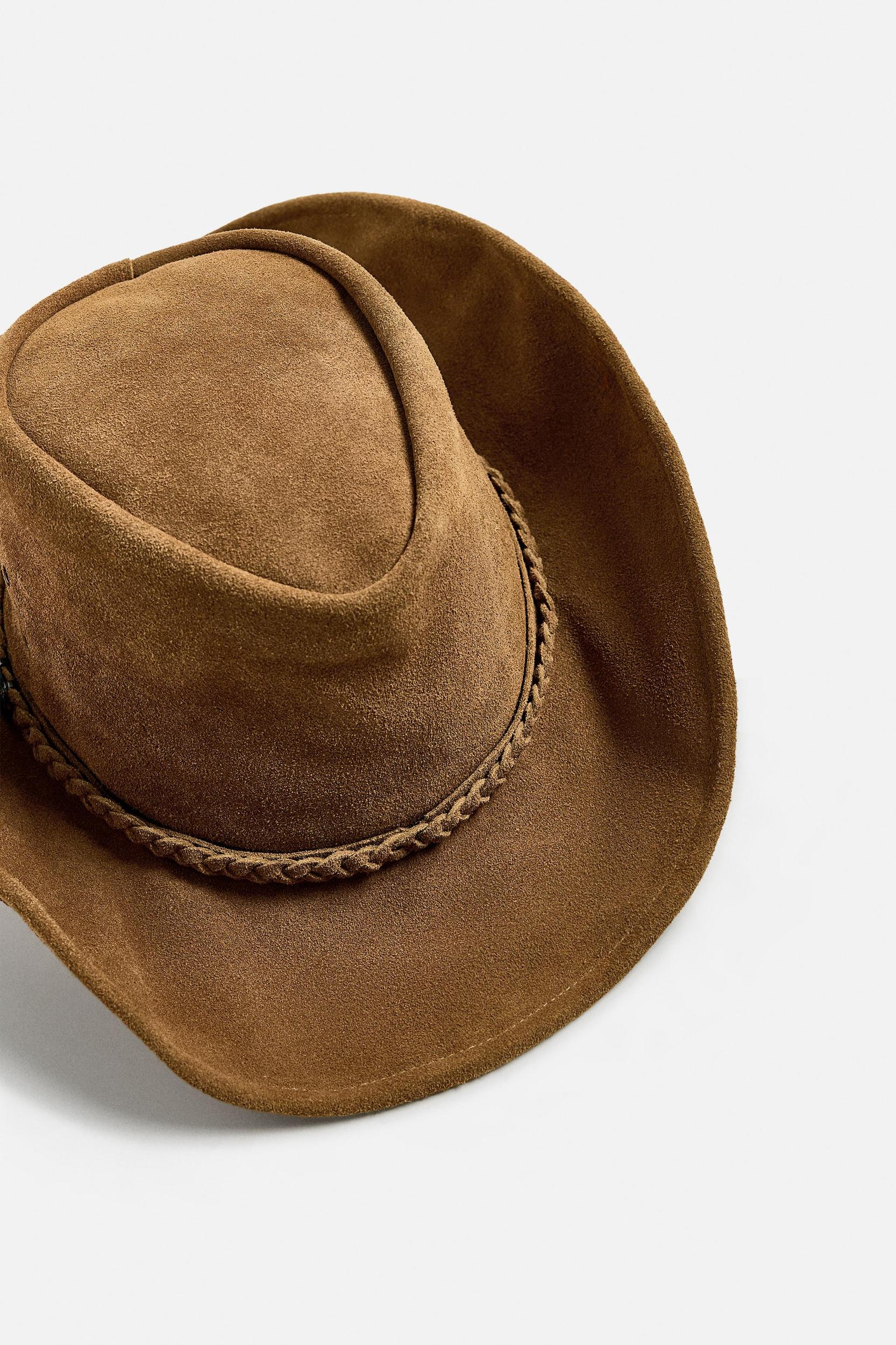 SUEDE LEATHER HAT Product Image