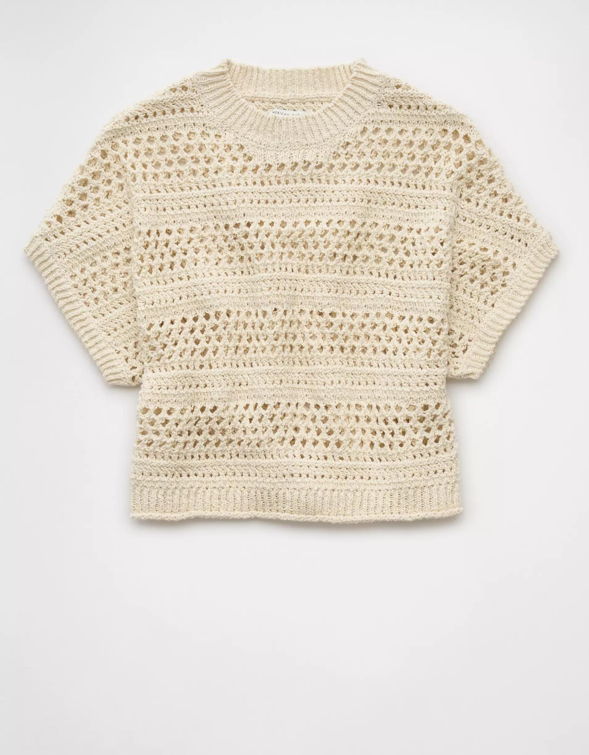 AE Cropped Sweater T-Shirt Product Image