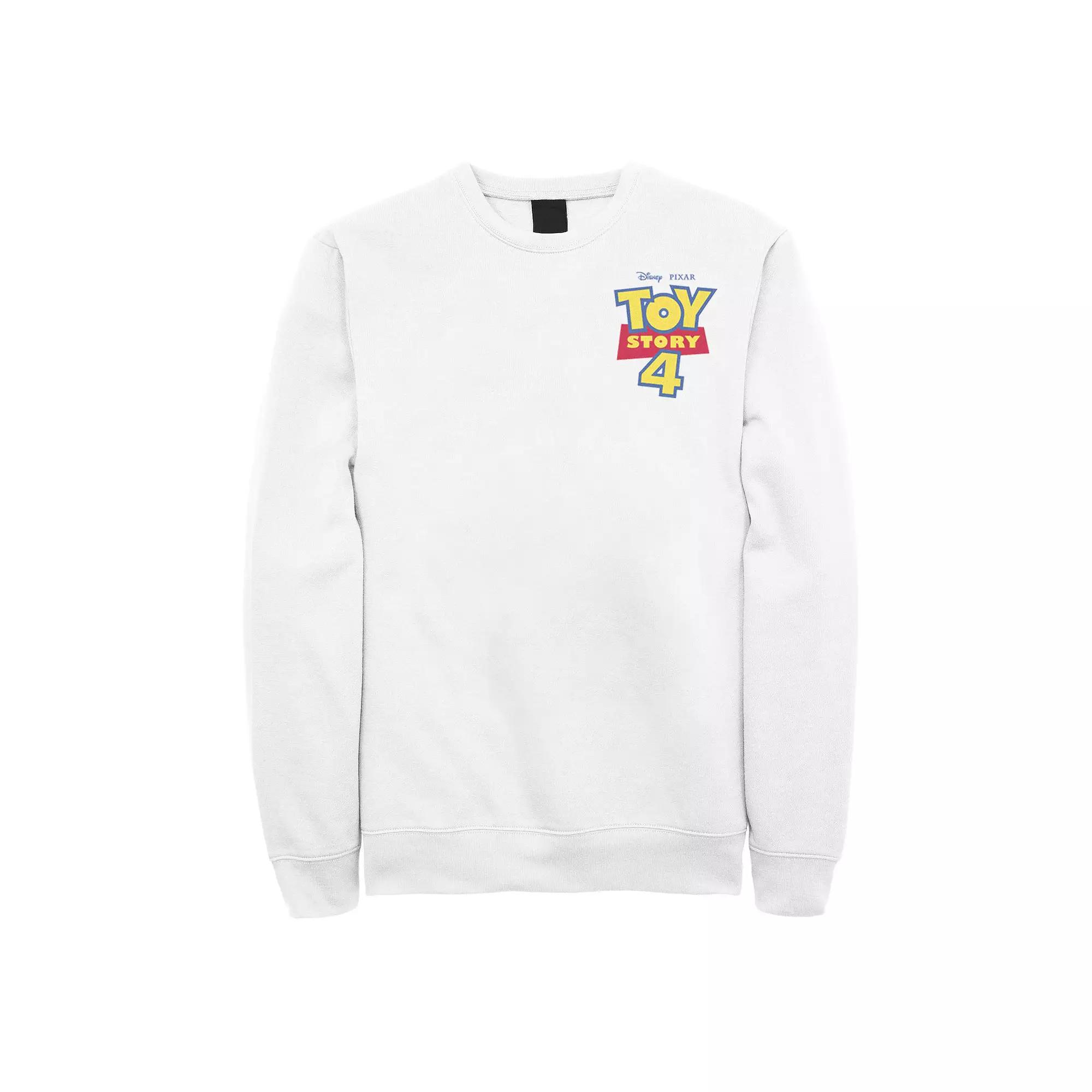 Men's Disney/Pixar Toy Story 4 Movie Logo Sweatshirt, Size: Large, White Product Image