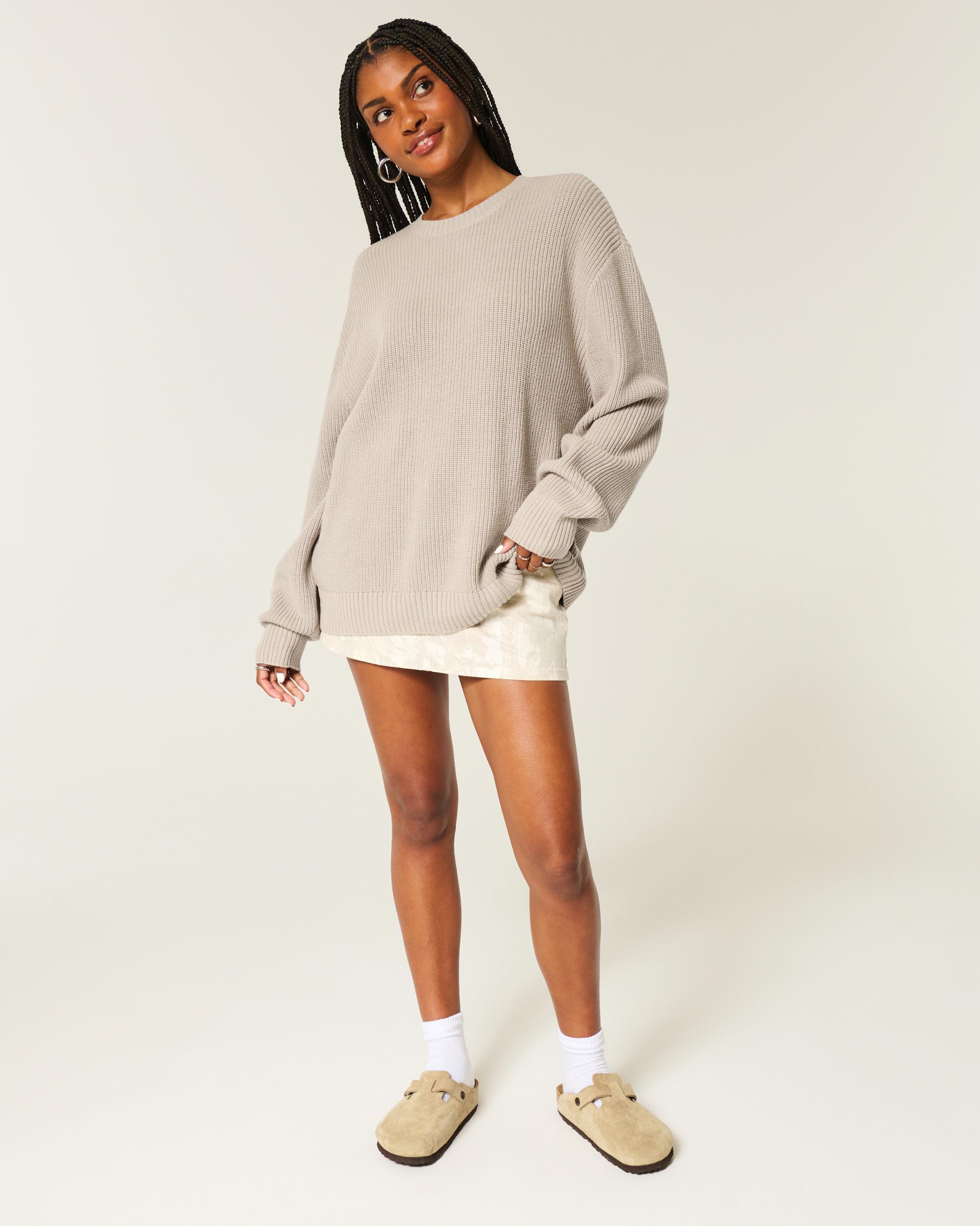 Oversized Crew Sweater Product Image