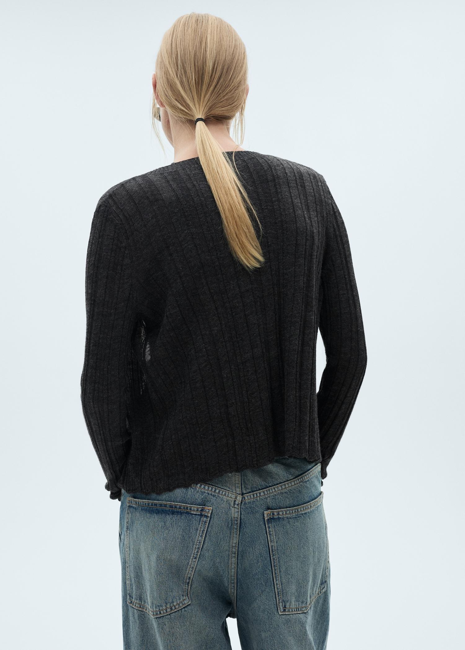 Button knit cardigan - Women | MANGO USA Product Image