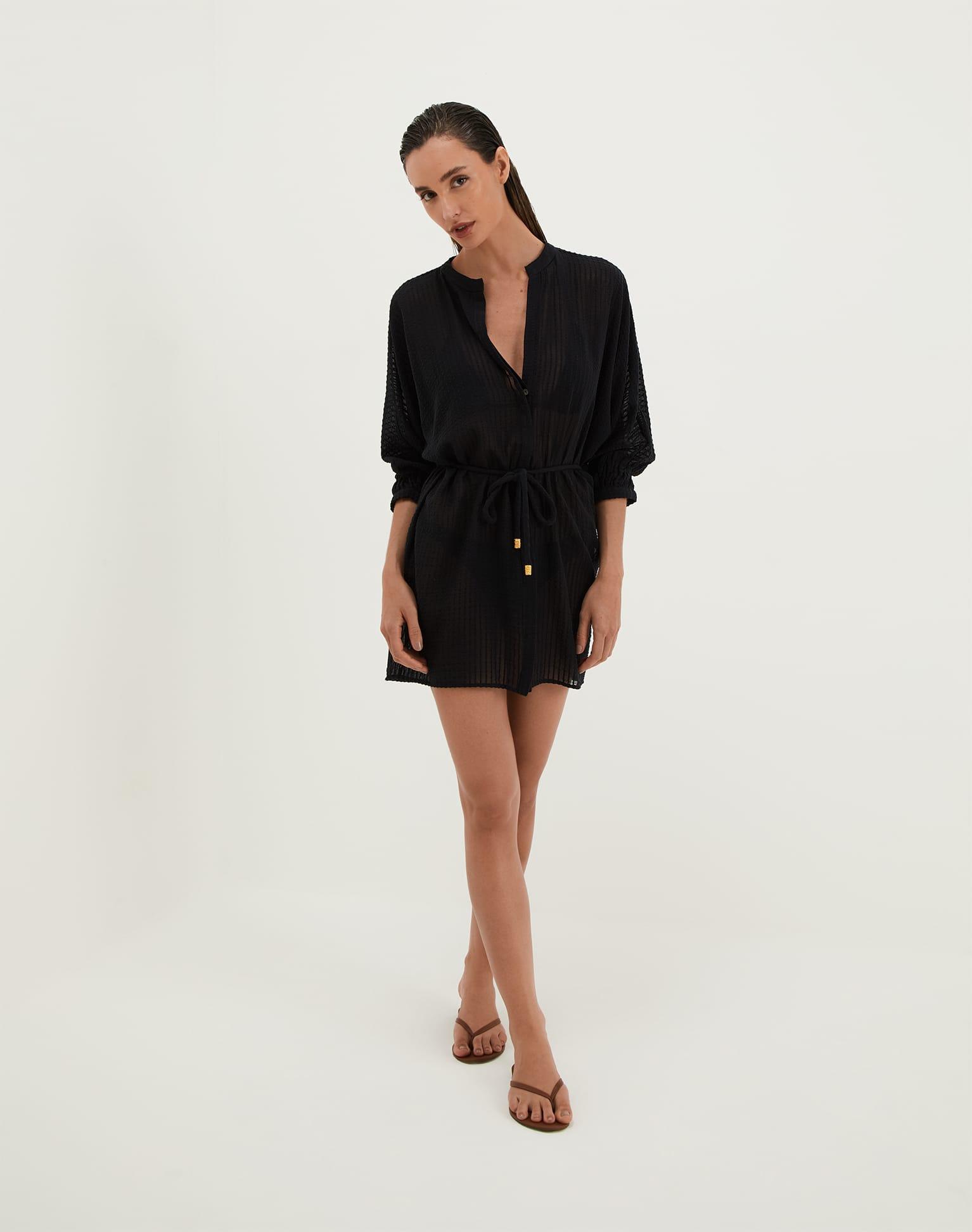 Lilou Short Cover Up - Black Product Image