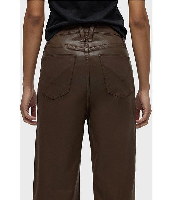 Hudson Jeans Jodie Coated Denim High Rise Wide Leg Jean Product Image