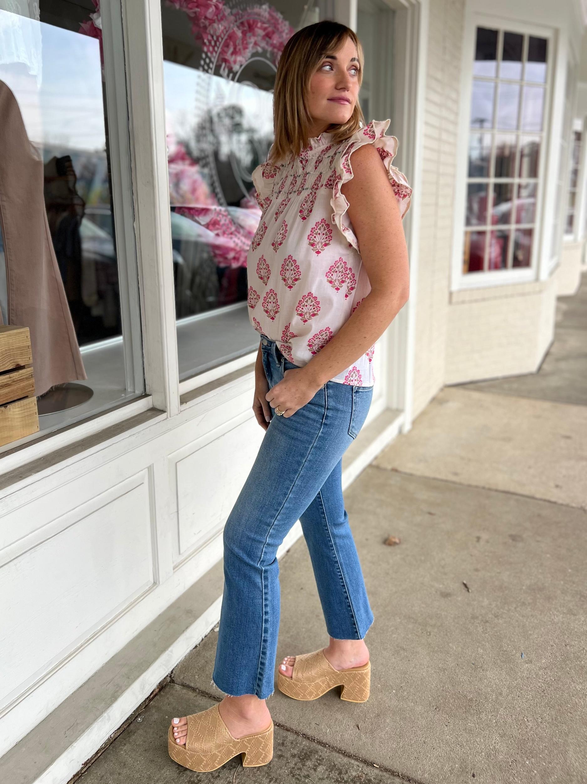 Charlotte Cropped Flare Jeans Product Image