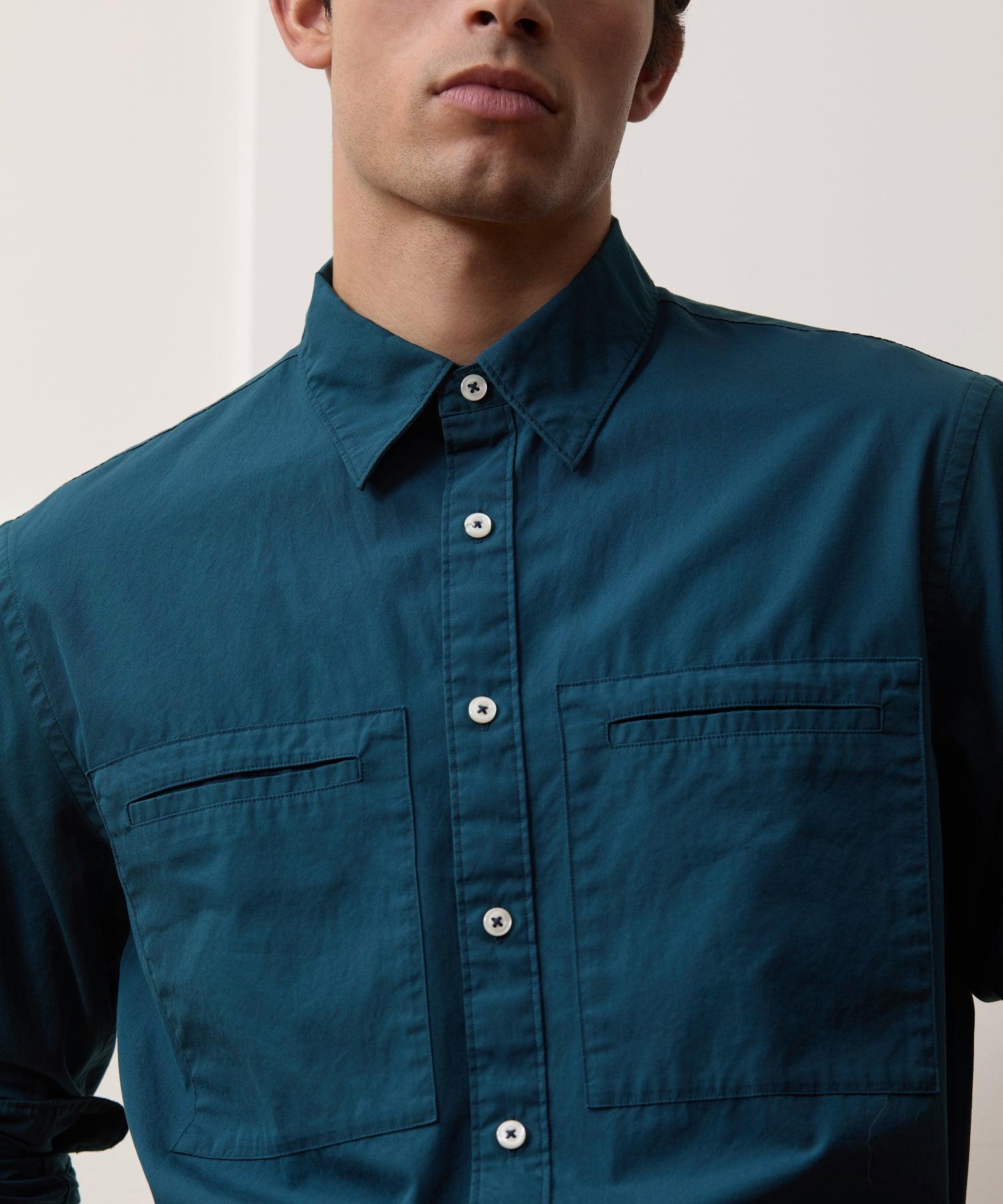 Welt Pocket Poplin Big Shirt Product Image