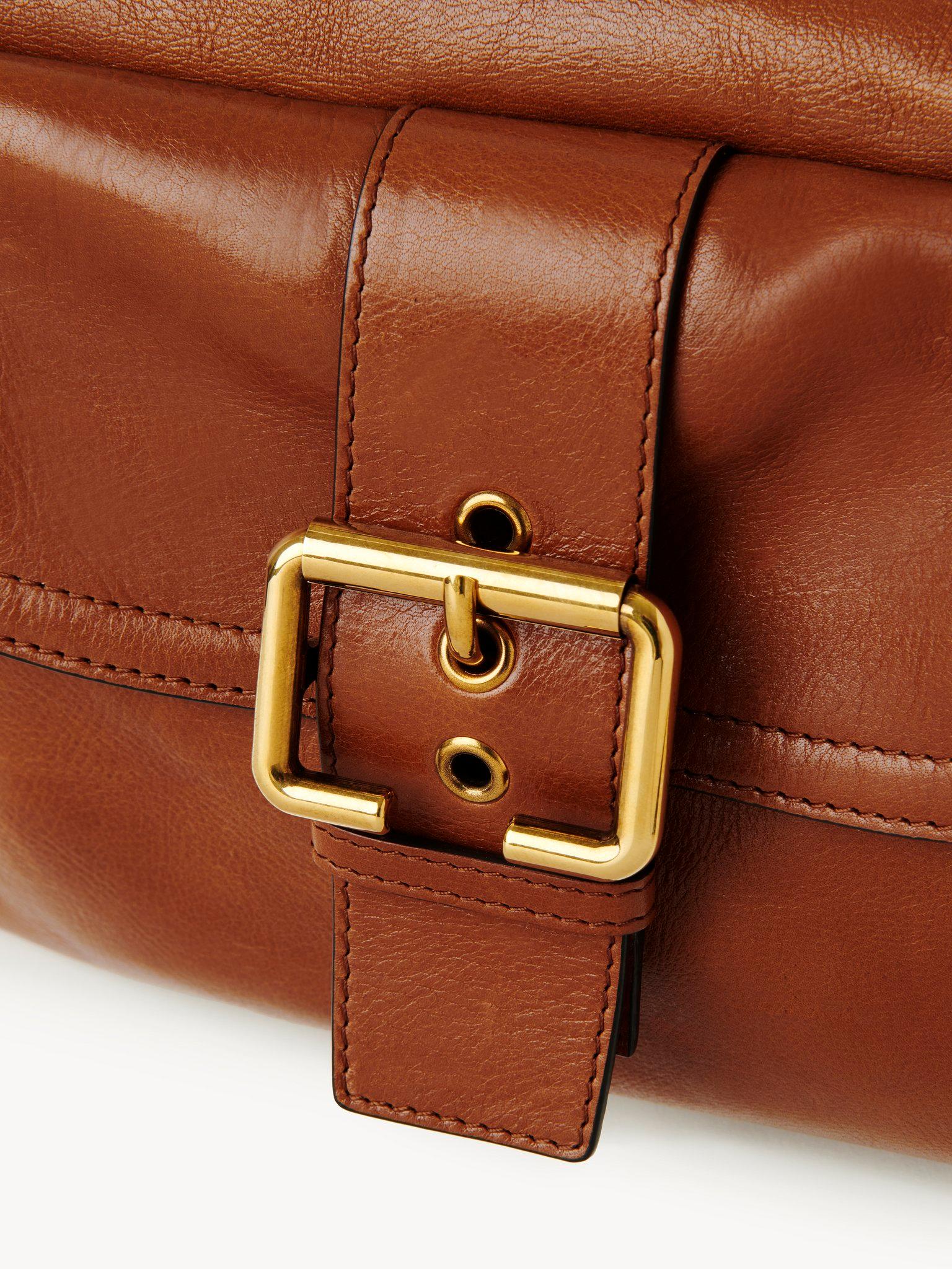 Camera bag in shiny leather Product Image