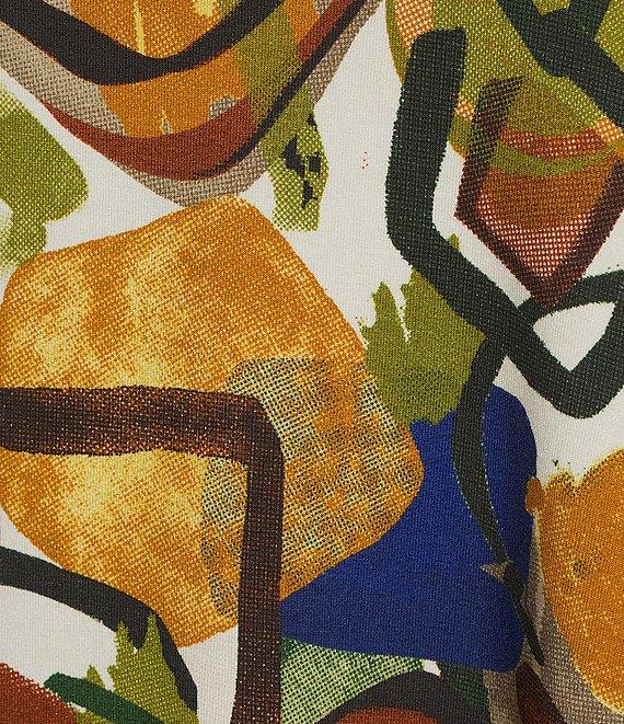 Ali Miles Printed Round Neck 3/4 Sleeve Tunic Product Image