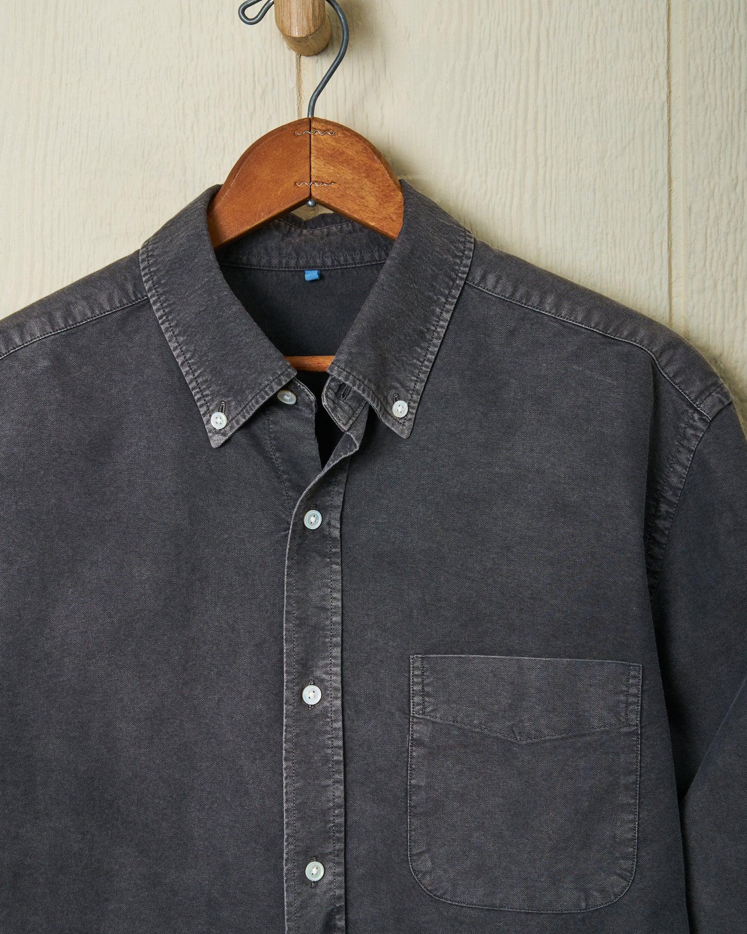 Garment Dyed Oxford Shirt in Graphite Product Image