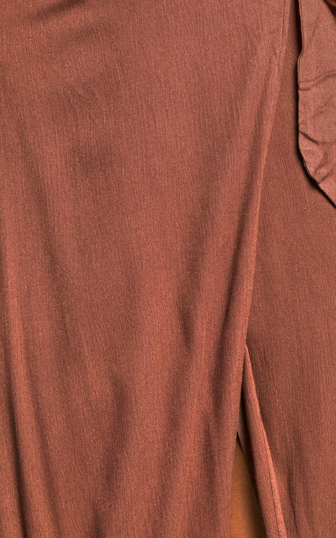 Break A Leg Maxi Skirt - Wrap Tie Skirt in Espresso Product Image