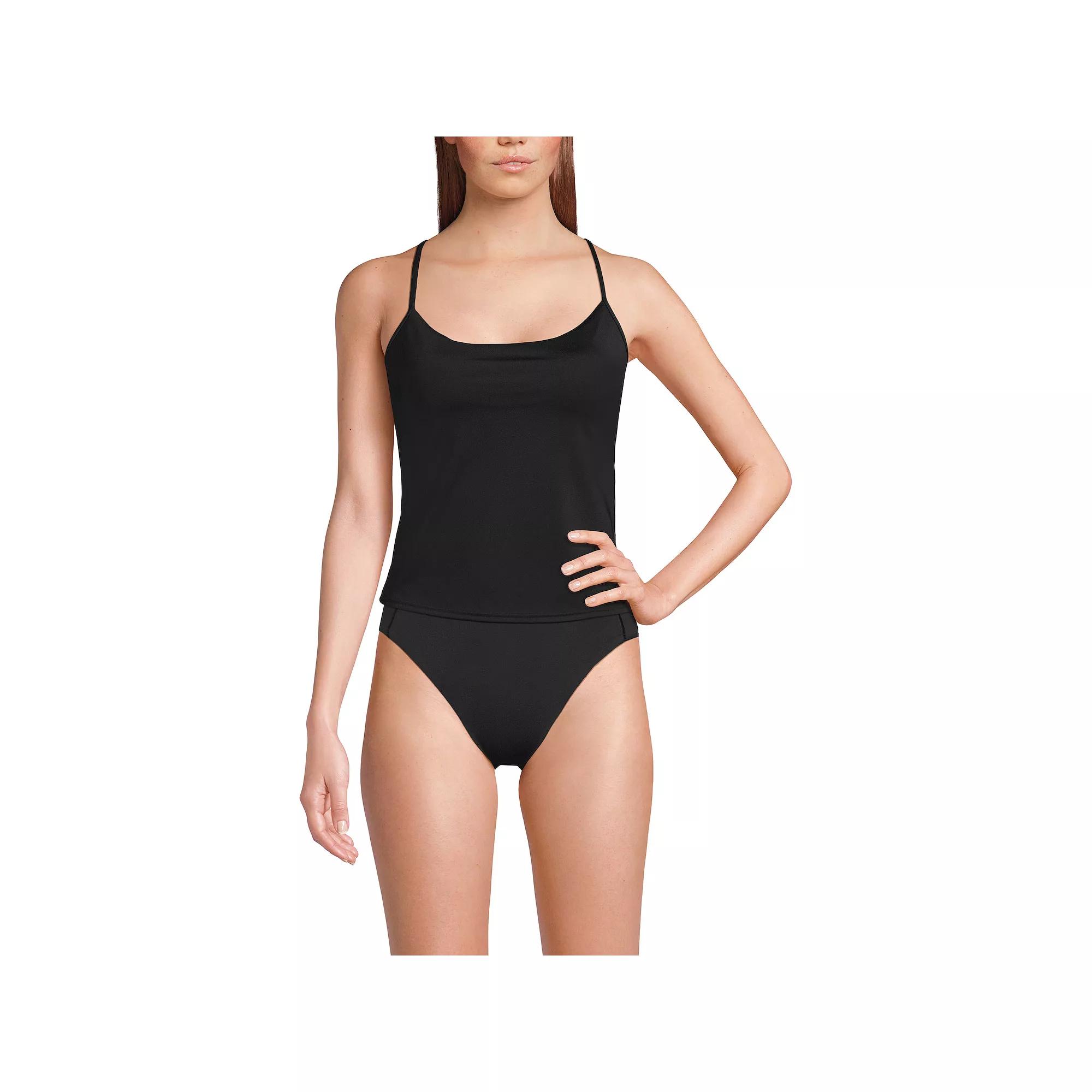 Women's Lands' End Tugless QuickDry Adjustable Strappy Back Swim Top,  Product Image