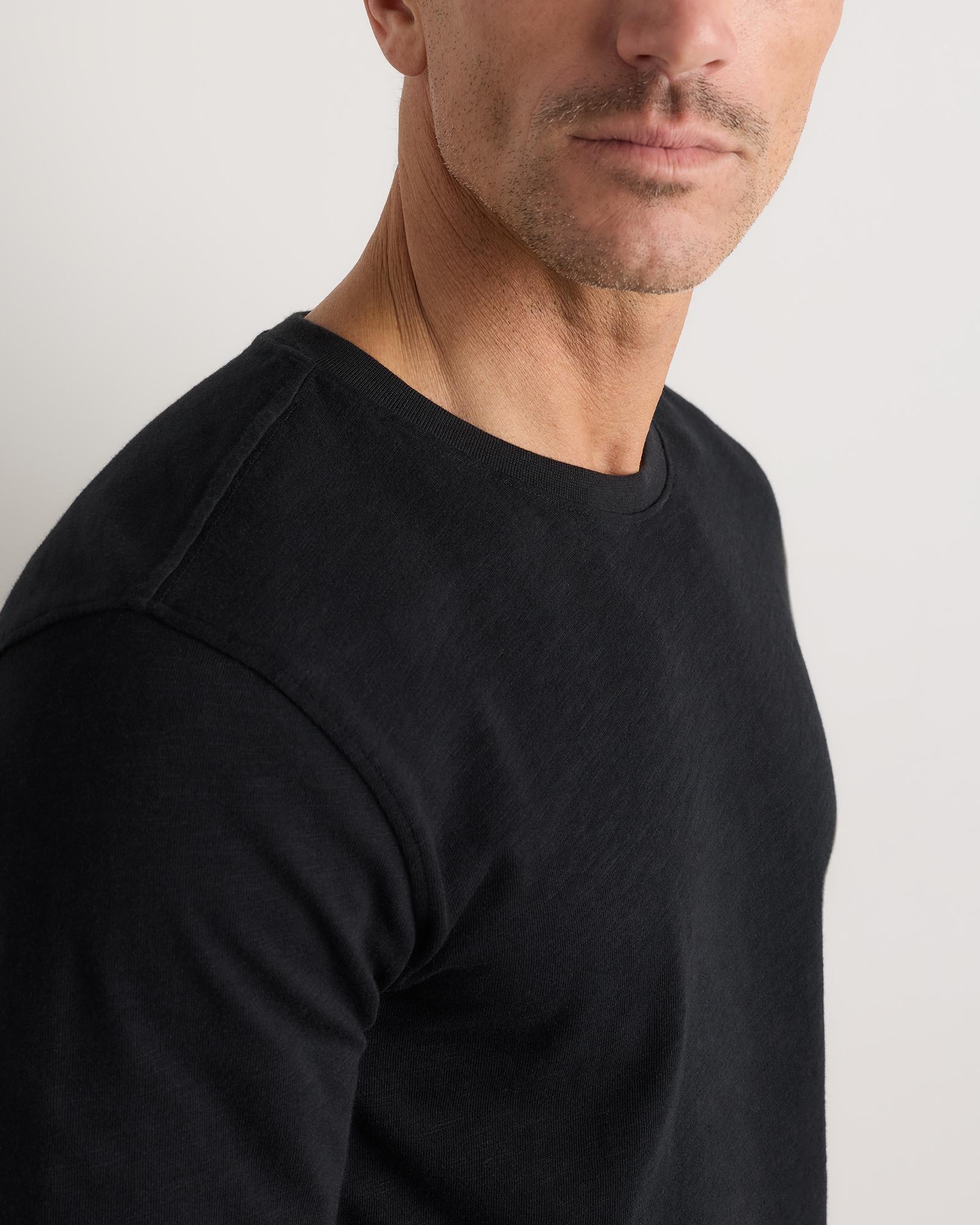 Quince | Men's Slub Long Sleeve T-Shirt Organic Cotton Product Image