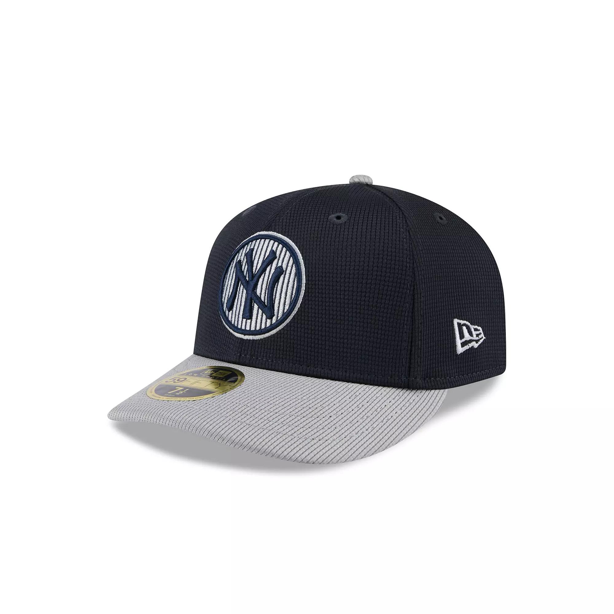 Men's New Era  Gray/Navy New York Yankees 2025 Batting Practice Low Profile 59FIFTY Fitted Hat, Size: 7 1/8, Grey Product Image