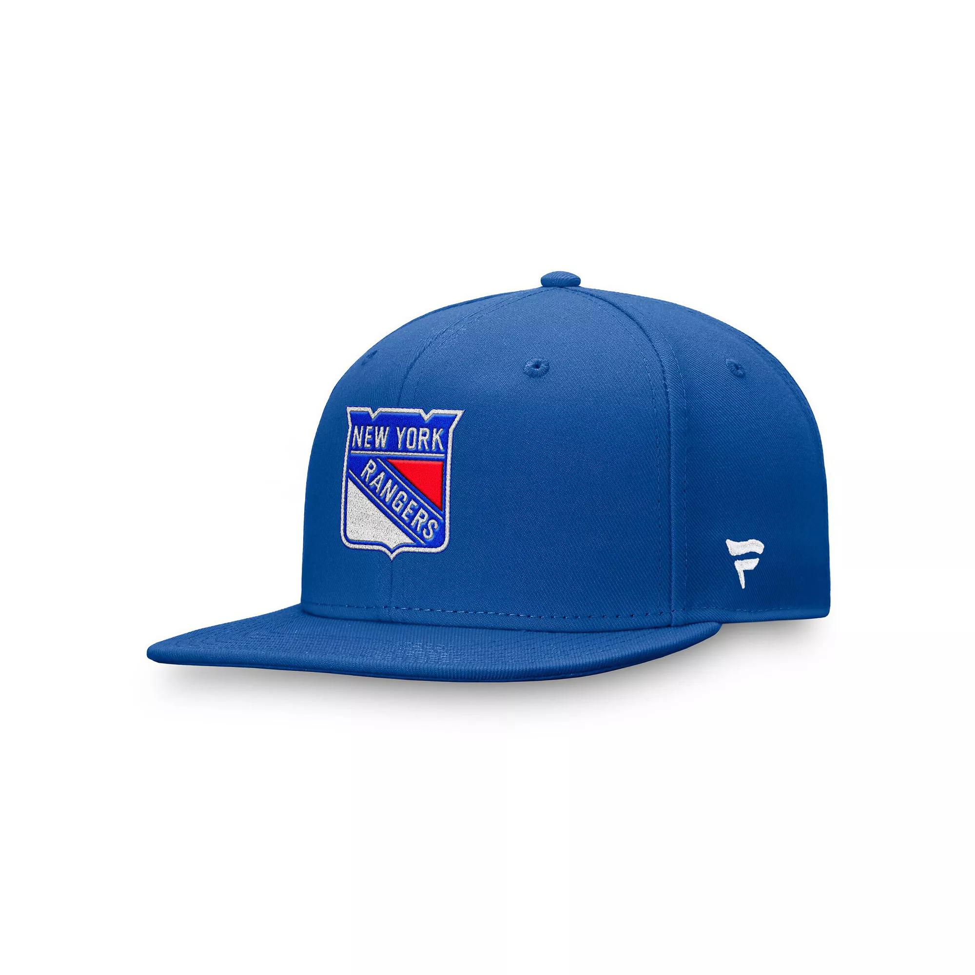 Men's Fanatics Royal New York Rangers Core Primary Logo Fitted Hat,  Product Image