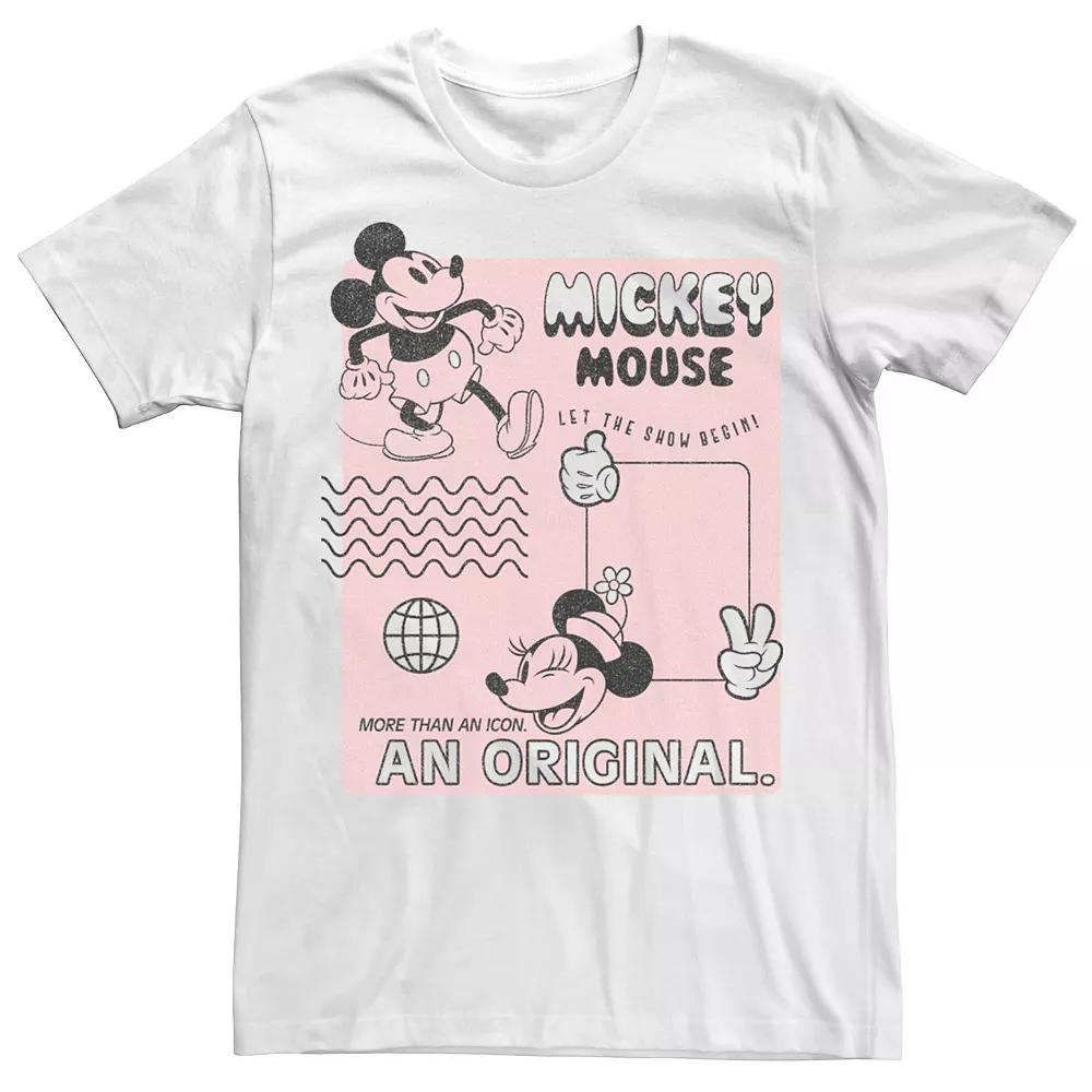 Men's Mickey Classic Orginal Mickey Vintage Poster Tee,  Product Image