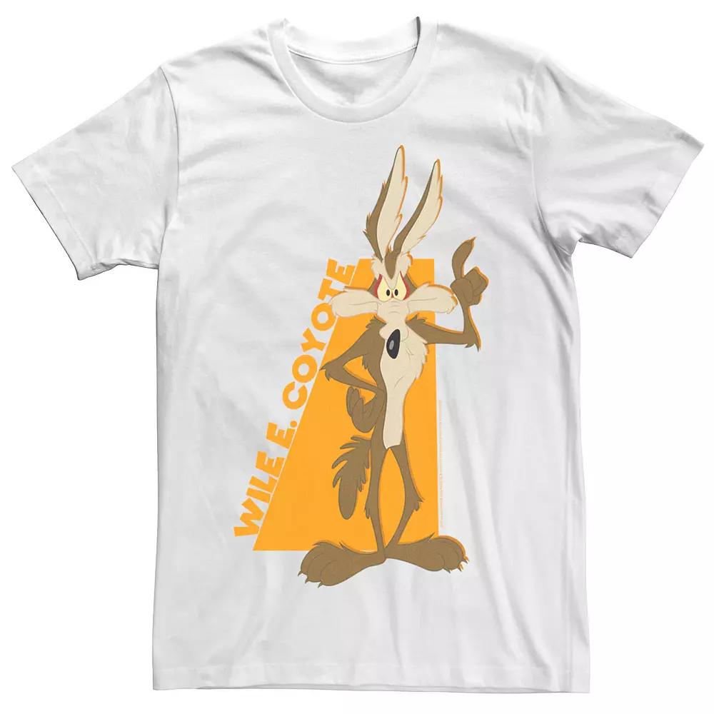 Men's Looney Tunes Wile E. Coyote Orange Hue Portrait Tee,  Product Image