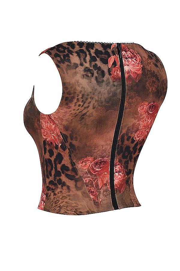 Kalina  floral printed corset - sale Product Image