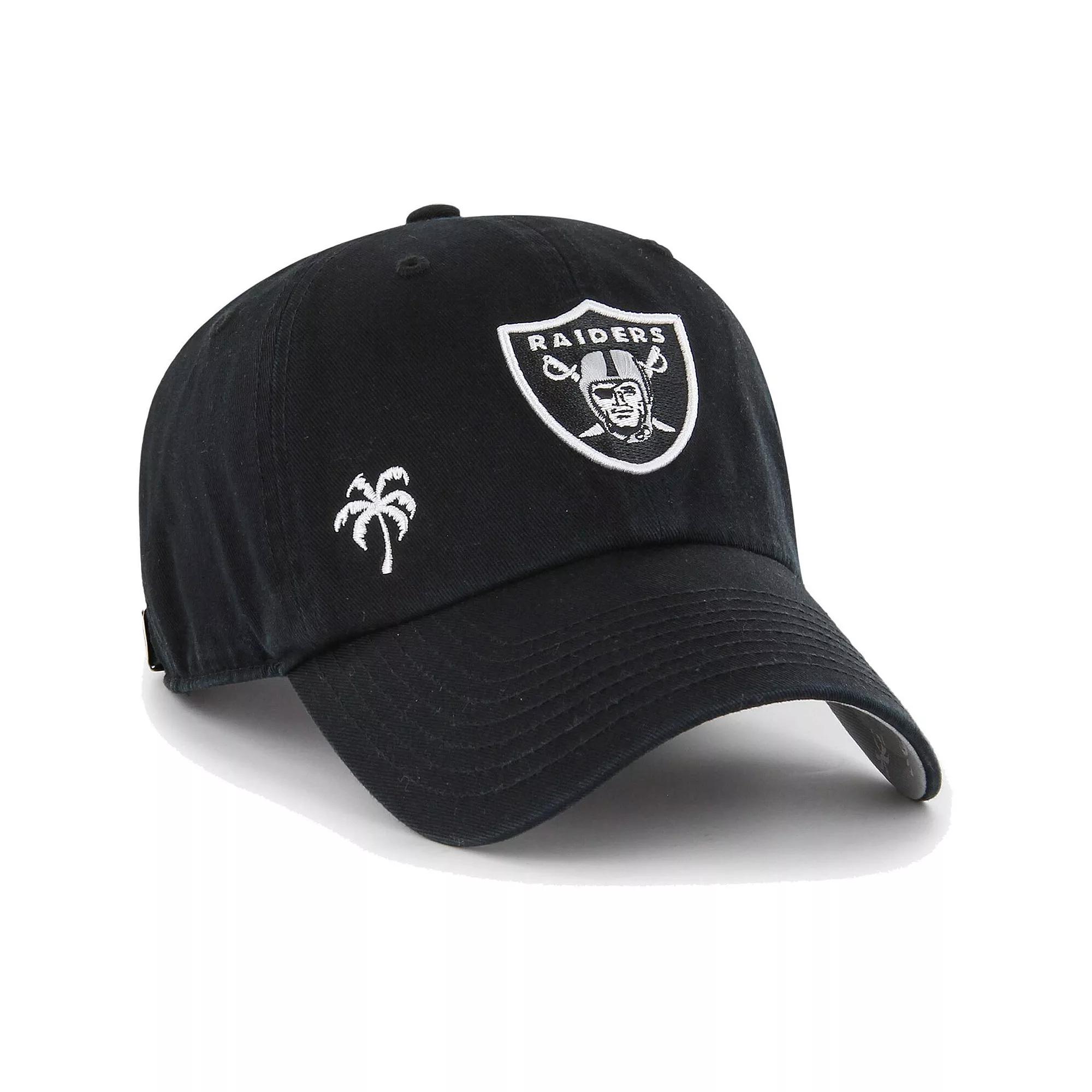 Women's '47 Black Las Vegas Raiders Confetti Icon Clean Up Adjustable Hat, Lvr Black Product Image
