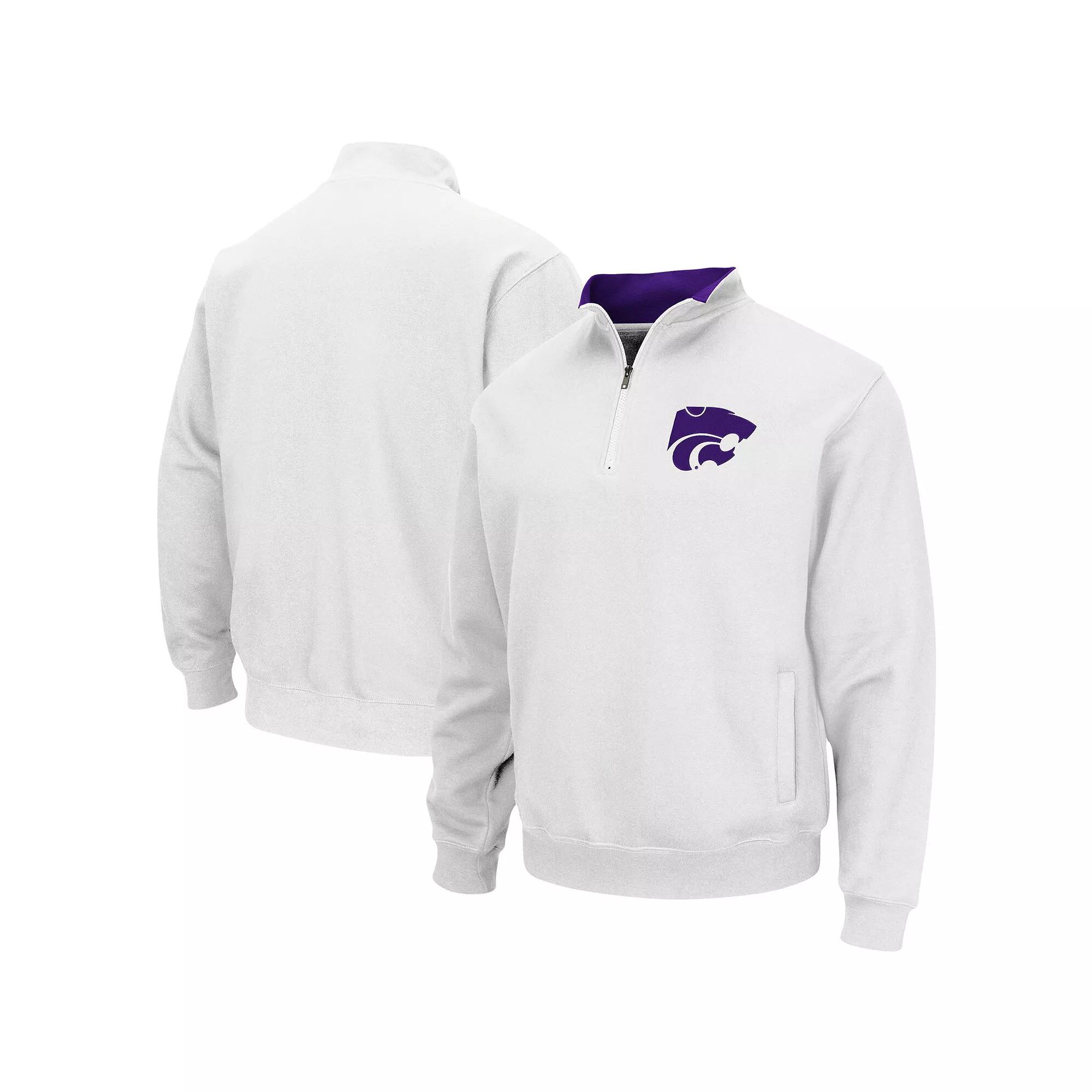Men's Colosseum White Kansas State Wildcats Tortugas Logo Quarter-Zip Jacket,  Product Image