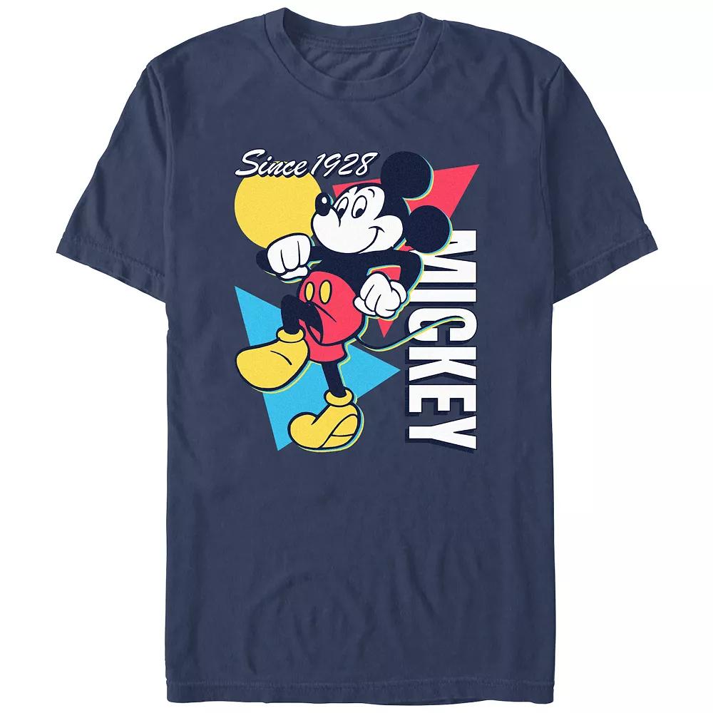 Men's Comfort Colors® Disney's Mickey Mouse Since 1928 Poster Graphic Tee, Size: XXL, Blue Product Image