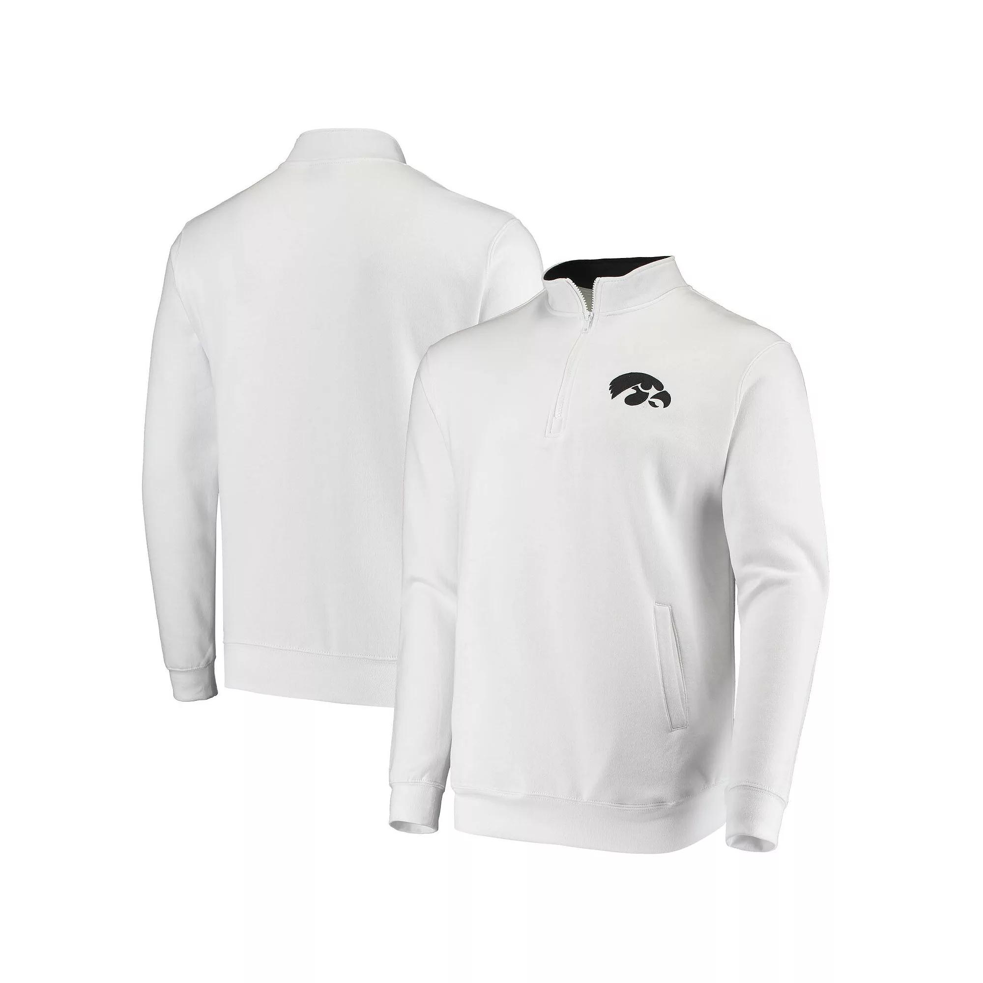 Men's Colosseum White Iowa Hawkeyes Tortugas Logo Quarter-Zip Jacket,  Product Image