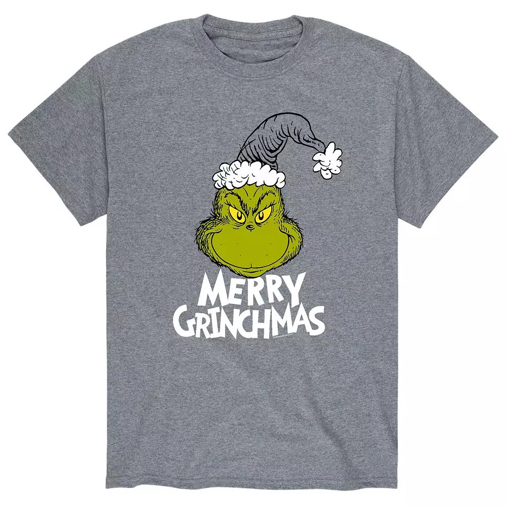 Big & Tall Dr. Seuss Merry Grinchmas Tee, Men's,  Product Image
