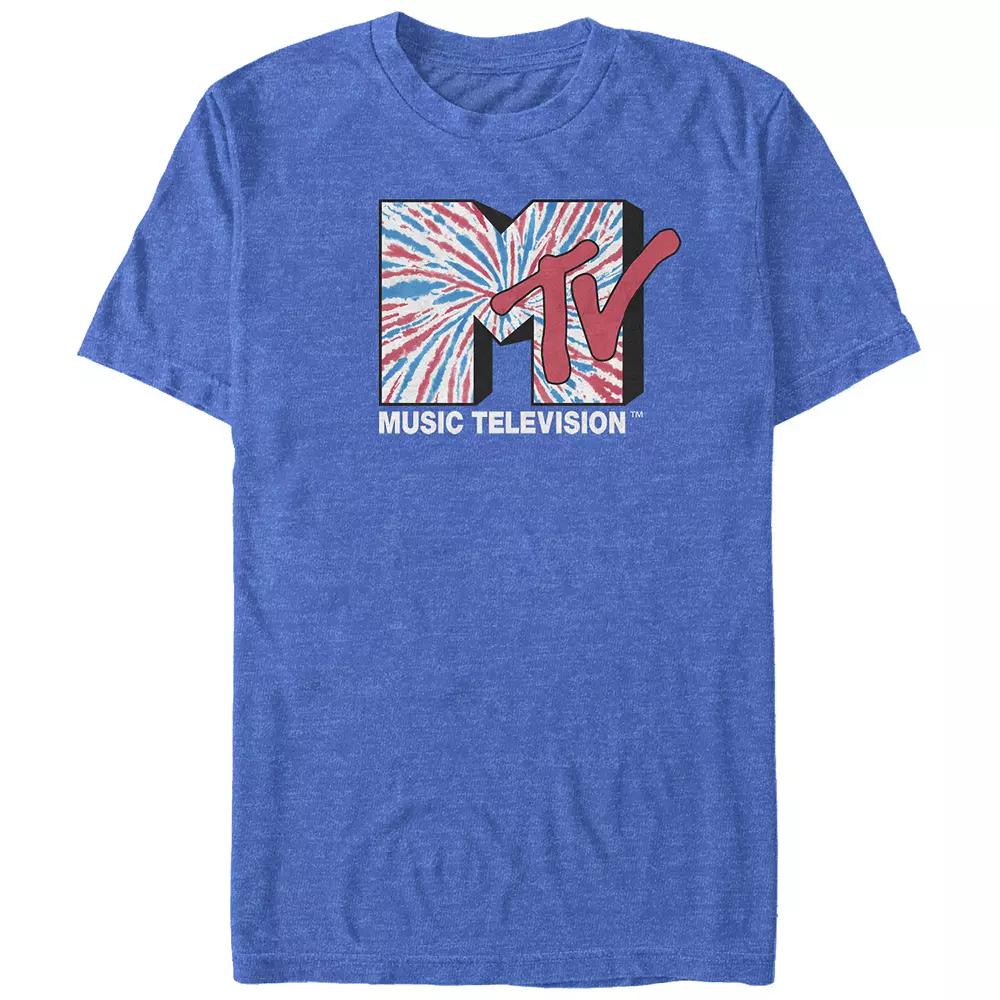 Big & Tall MTV Americana Tie Dye Print Logo Graphic Tee, Men's,  Product Image