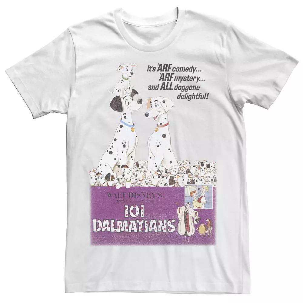 Big & Tall 101 Dalmations Vintage Poster Variant Vintage Tee, Men's,  Product Image