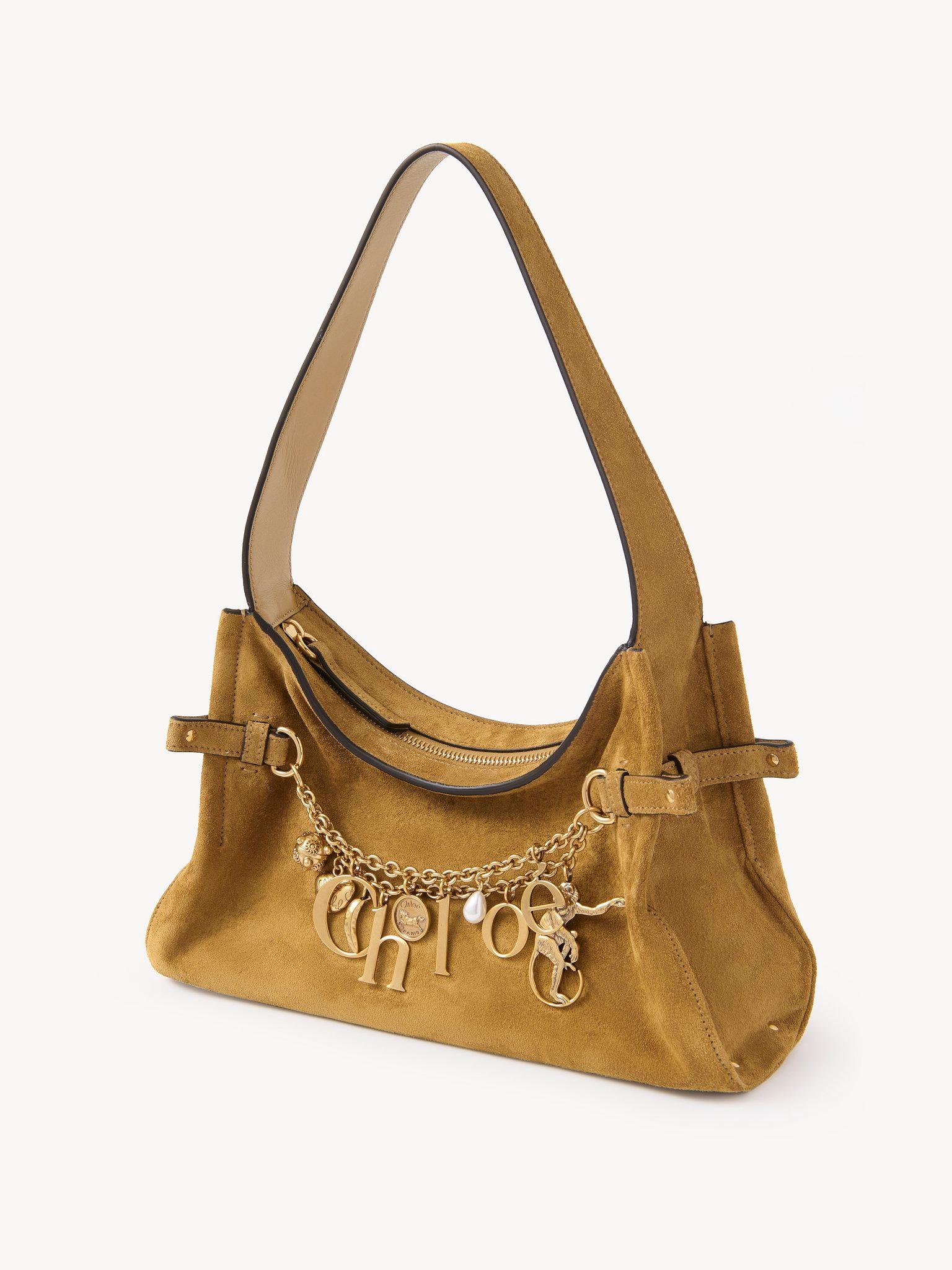 Chloé Charms hobo bag in suede leather Product Image
