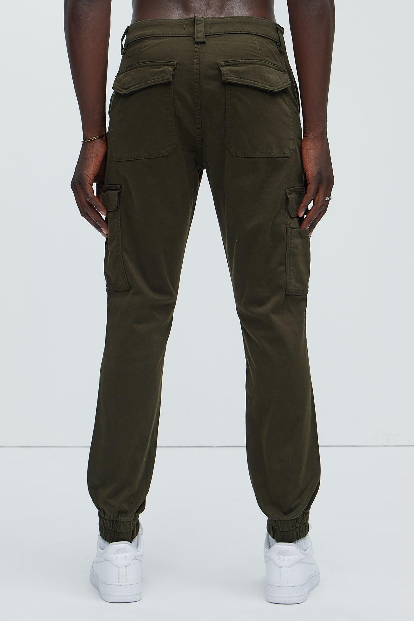 Slim Kryptonite Cargo Jogger - Olive Product Image