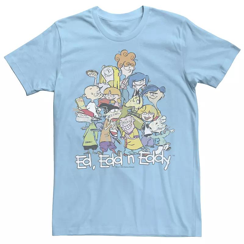 Men's Ed, Edd And Eddy Group Pile Graphic Tee, Size: Large, Light Blue Product Image