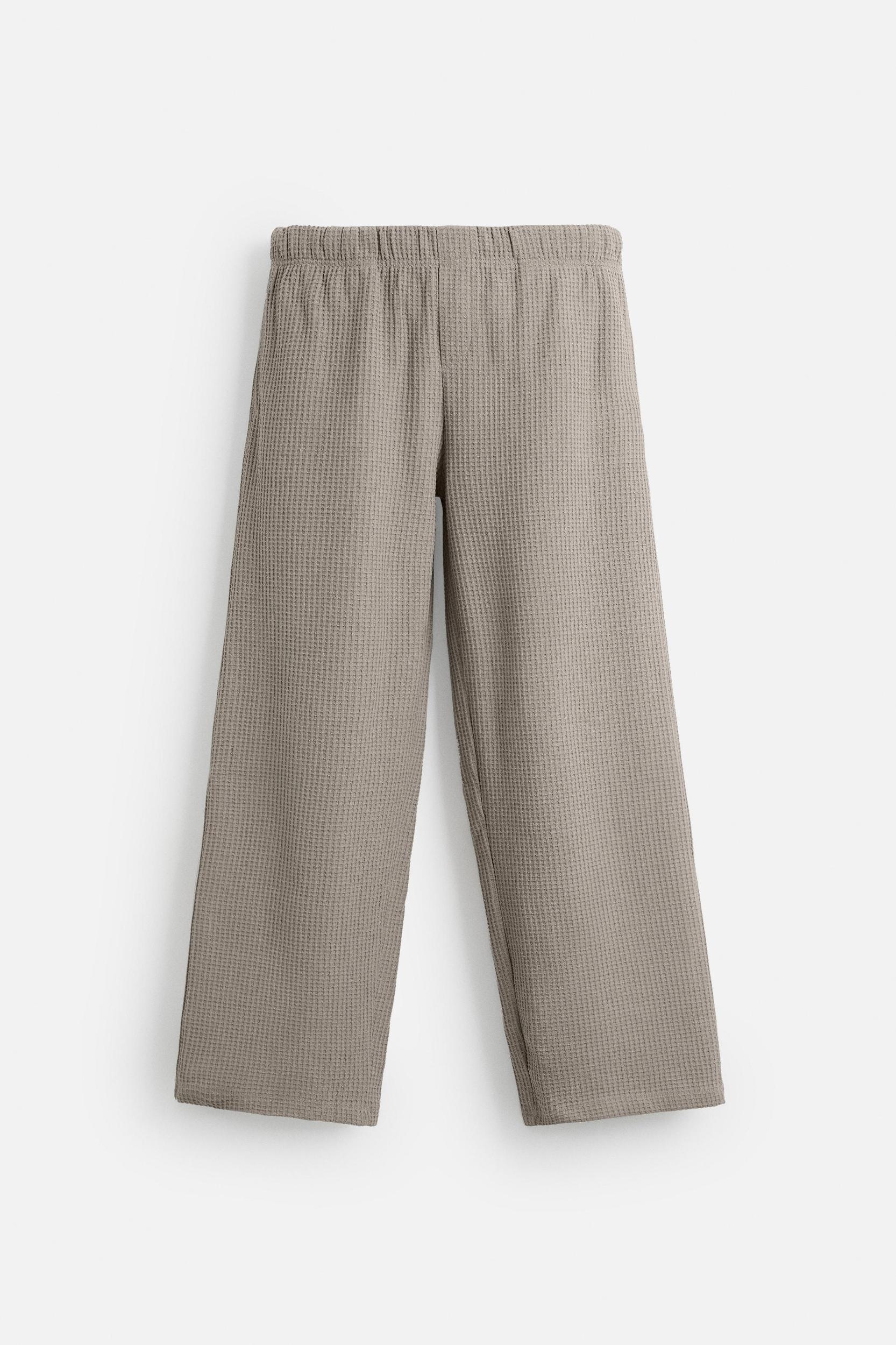 TEXTURED RELAXED FIT PANTS Product Image