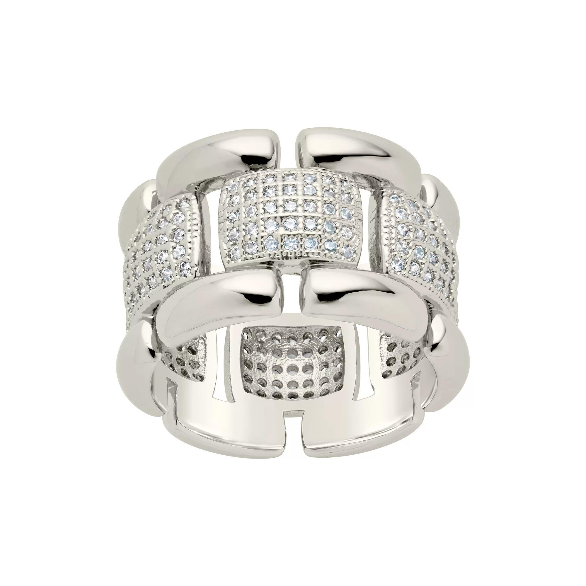 MC Collective Cubic Zirconia Chain Ring, Women's,  Product Image