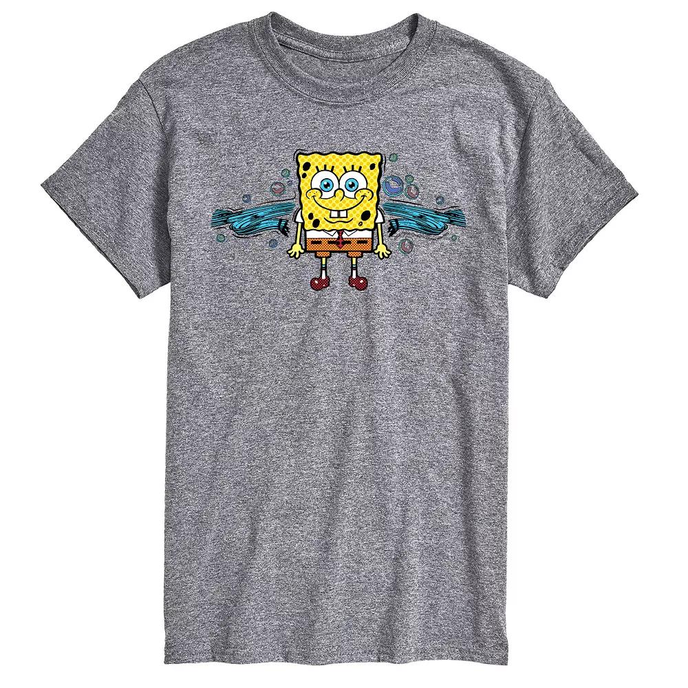 Big & Tall SpongeBob SquarePants Bubbly Short Sleeve Graphic Tee, Men's,  Product Image