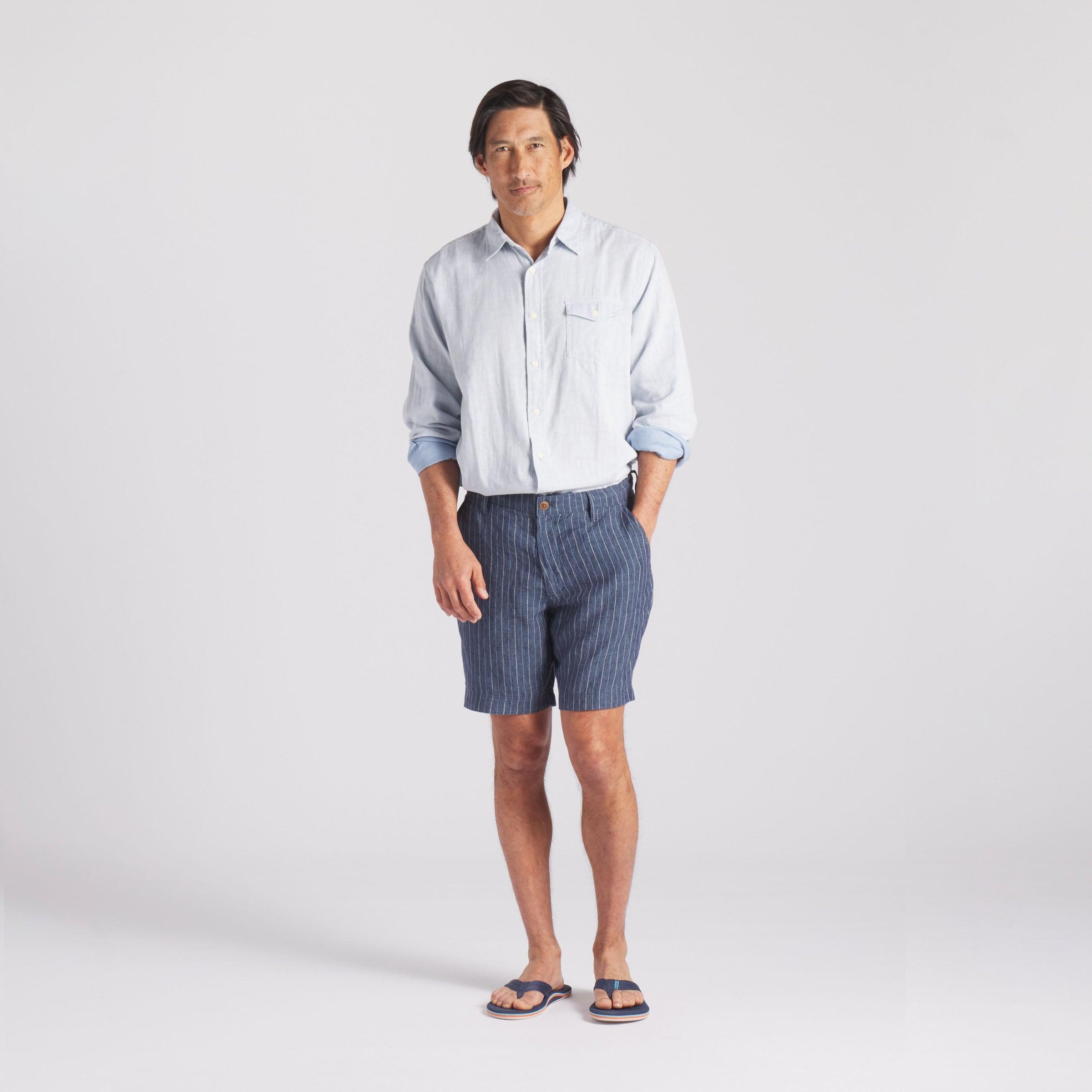 Hammond Double Cloth Shirt - Blue Chambray Product Image