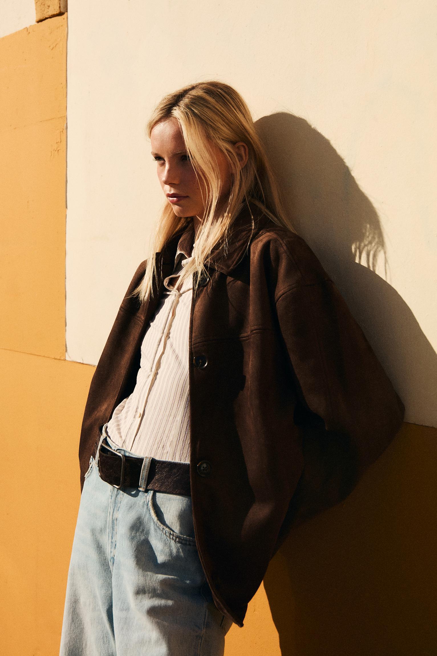 Faux suede jacket Product Image