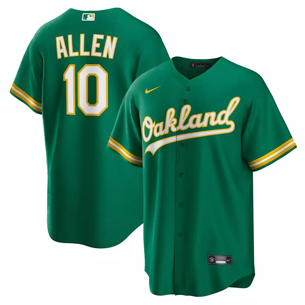 Men's Nike Nick Allen Kelly Green Oakland Athletics Alternate Replica Jersey,  Product Image