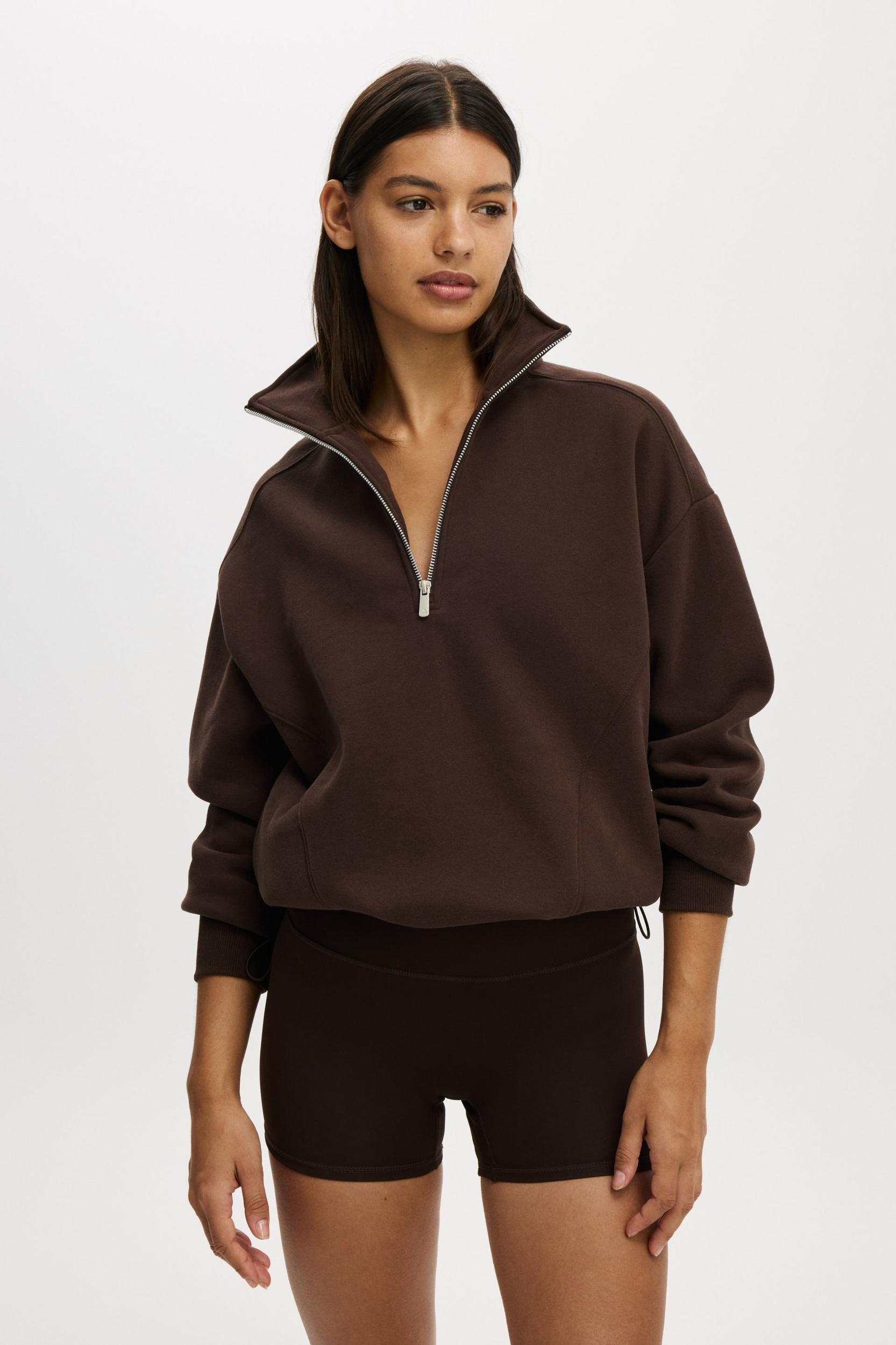 Plush Half Zip Sweatshirt Product Image