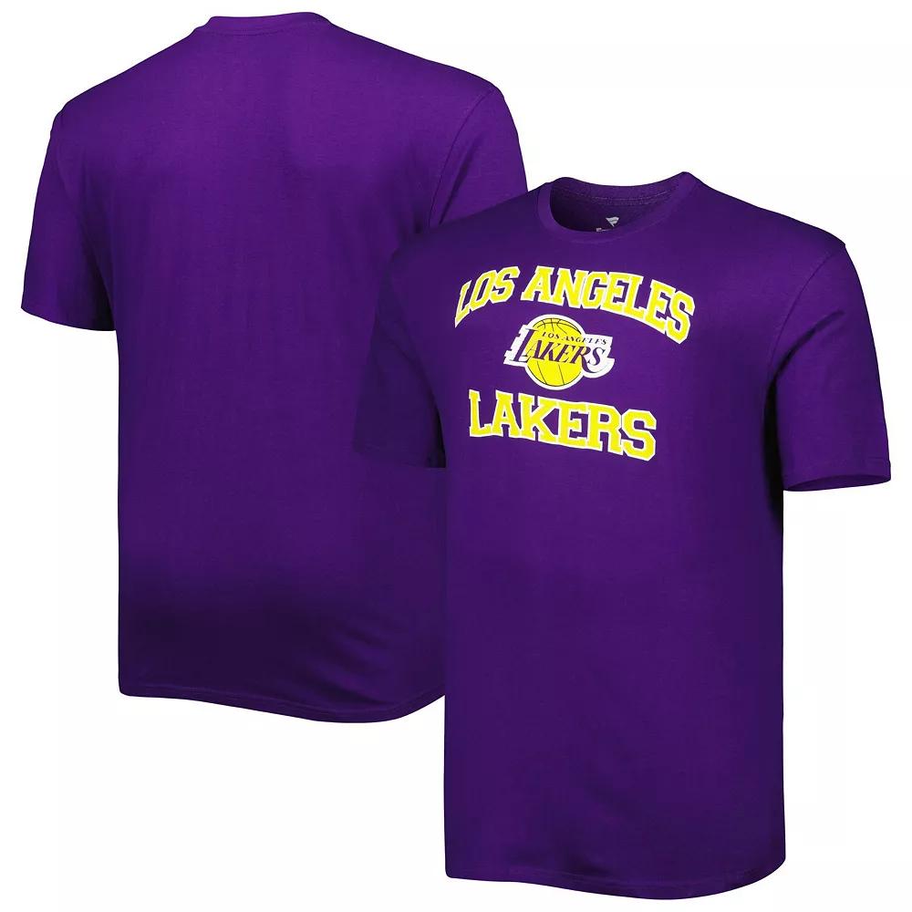 Men's Purple Los Angeles Lakers Big & Tall Heart & Soul T-Shirt,  Product Image