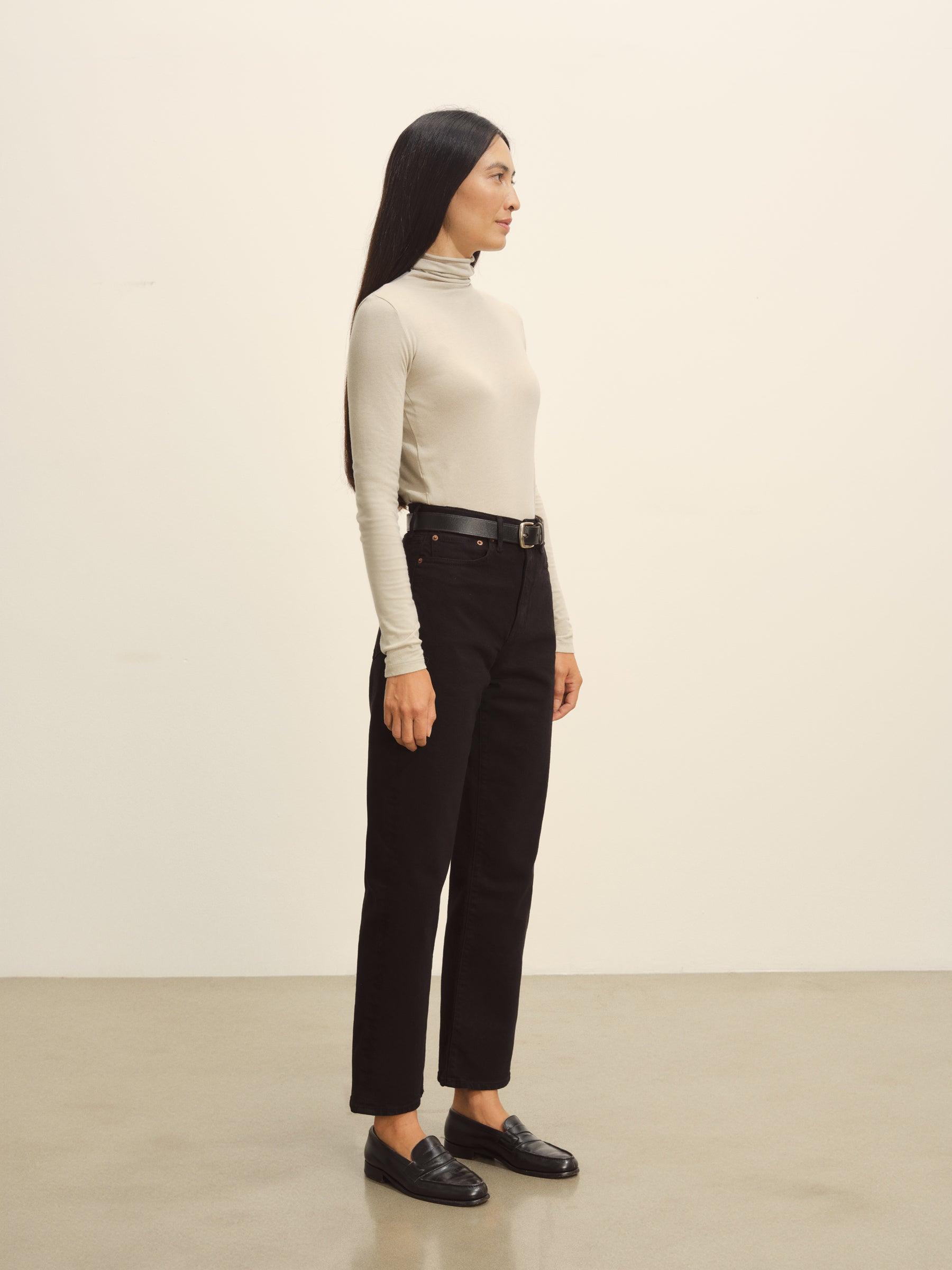 Sand Drift Cloud Jersey Turtleneck Product Image