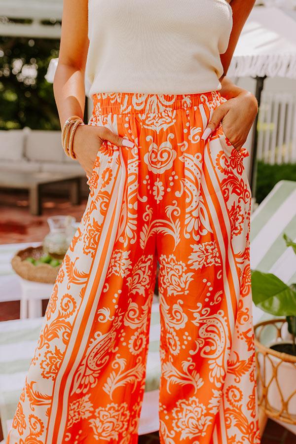 Sunny Smiles High Waist Satin Pants Product Image