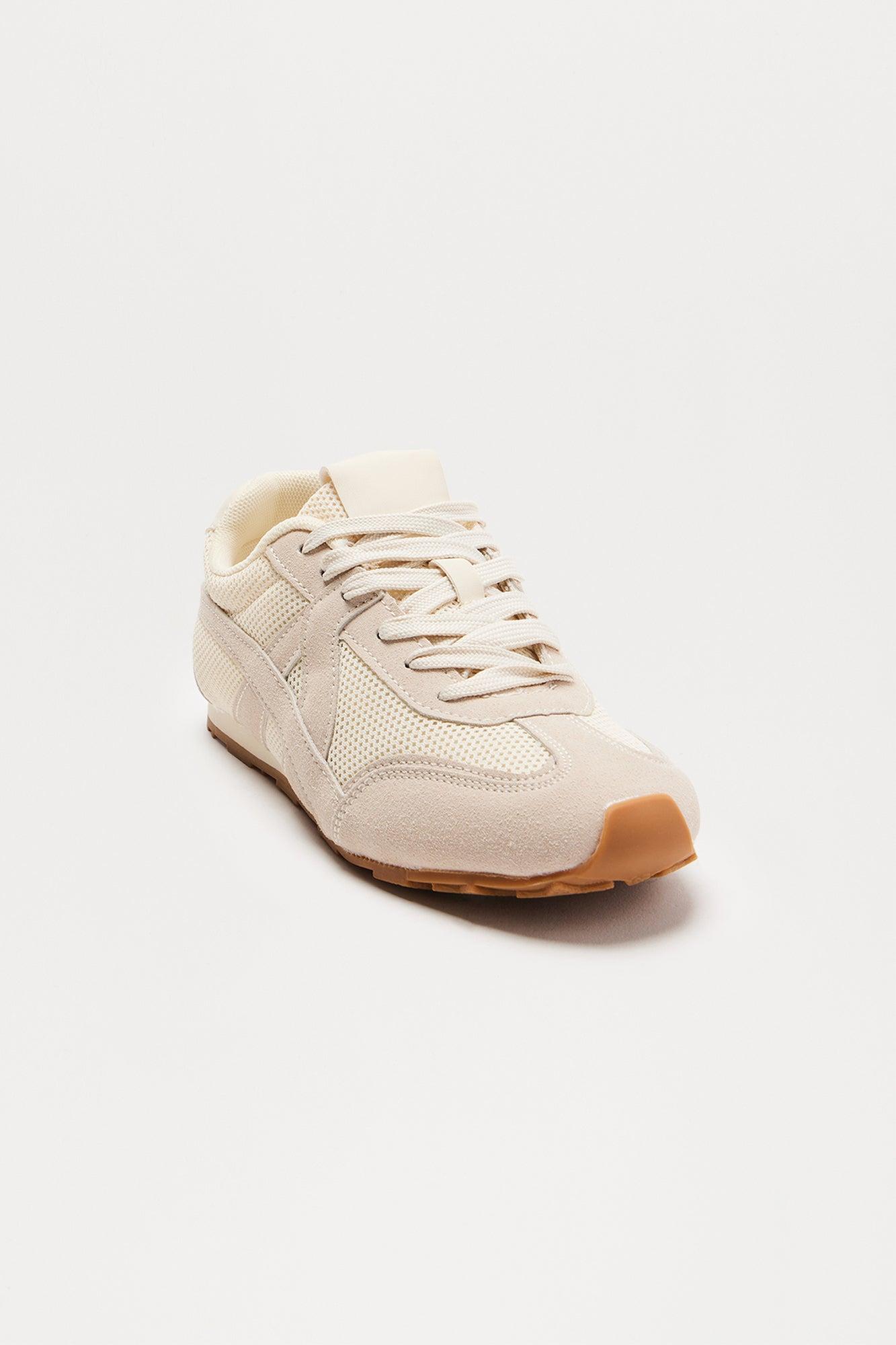 Tully Lace Up Sneakers - Beige Product Image
