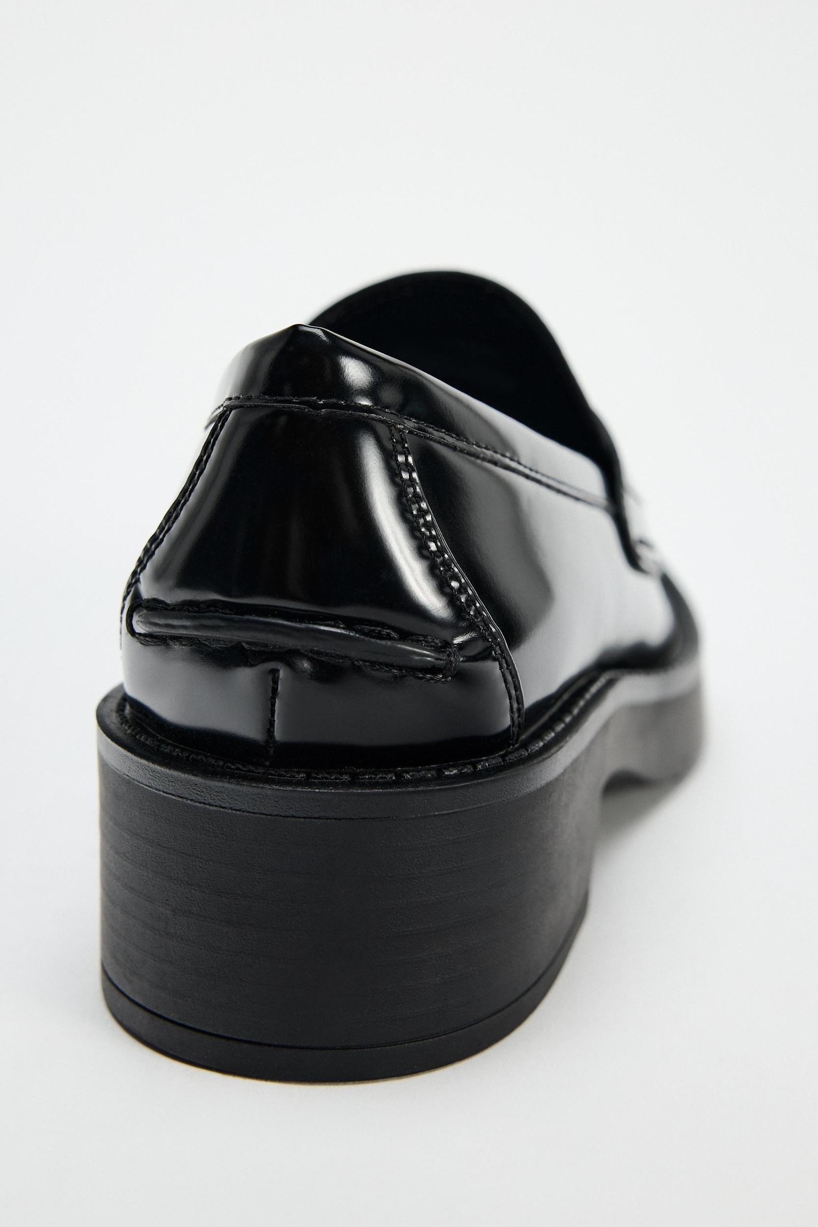 FAUX PATENT LEATHER SADDLE LOAFER Product Image