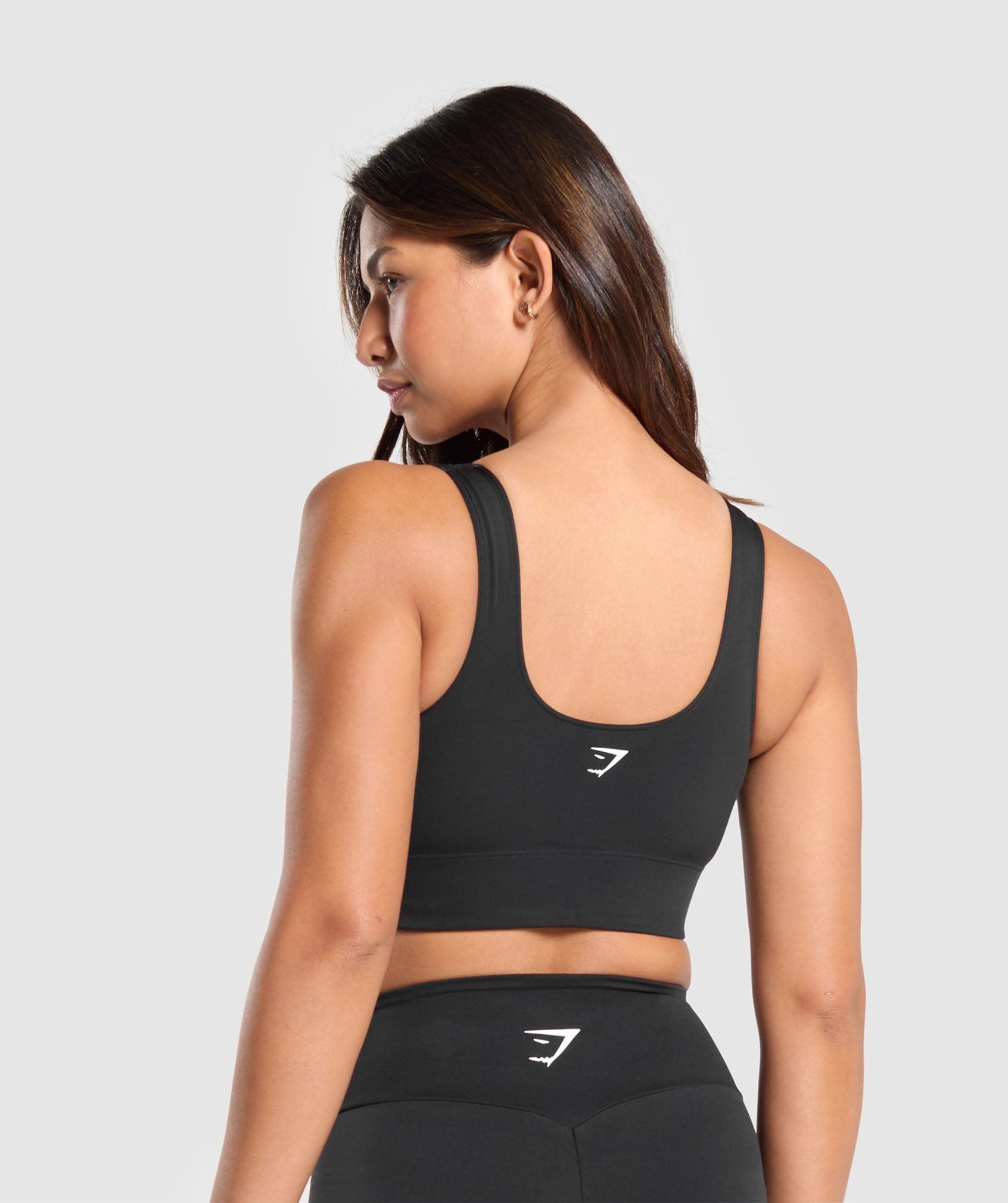 Gymshark Longline Sports Bra - Black Female Product Image