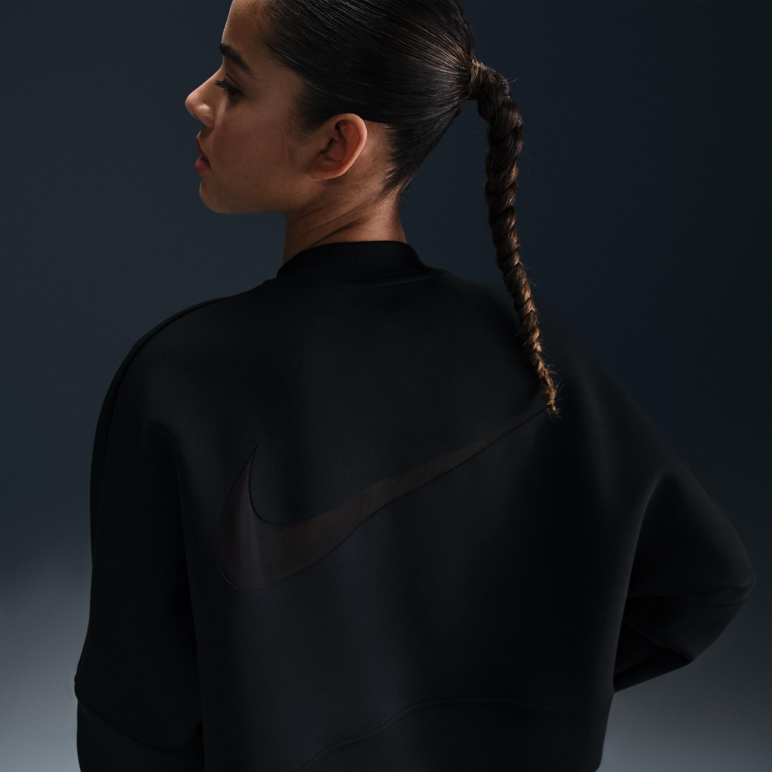 Nike Women's Prima Dri-FIT Oversized Crew-Neck Cropped Top Product Image