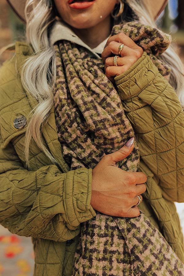 Cocoa Point Scarf In Olive Product Image