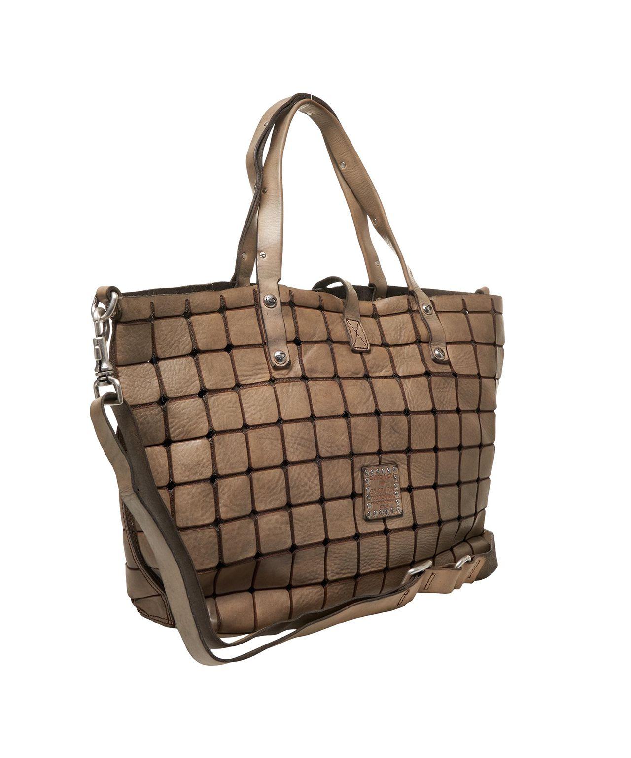 Leather shopper with studs Product Image