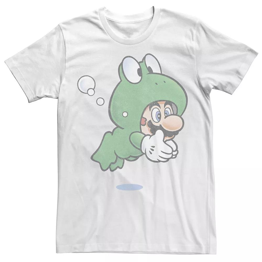 Men's Super Mario Frog Faded Portrait Tee,  Product Image