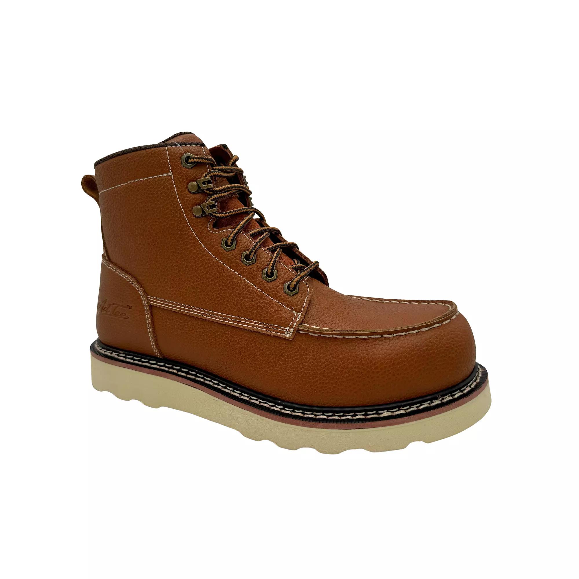 AdTec Tumbled Cap Toe Men's Leather Work Boots, Size: 8, Brown Product Image