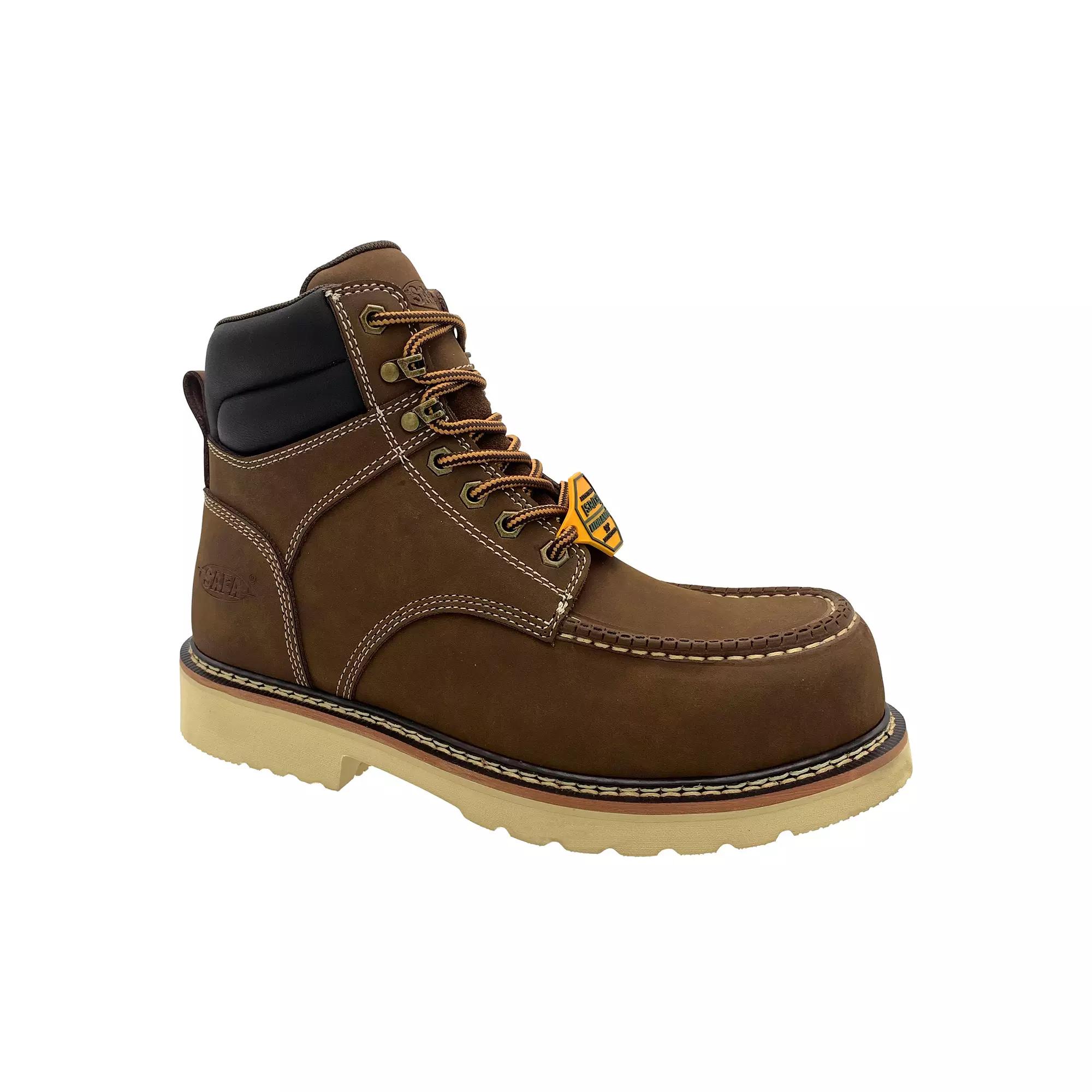 AdTec Men's Brown Leather Work Boots,  Product Image