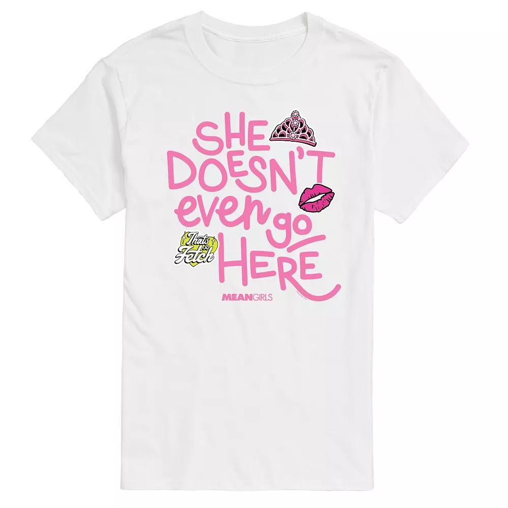 Men's Mean Girls She Doesn't Even Go Here Graphic Tee,  Product Image